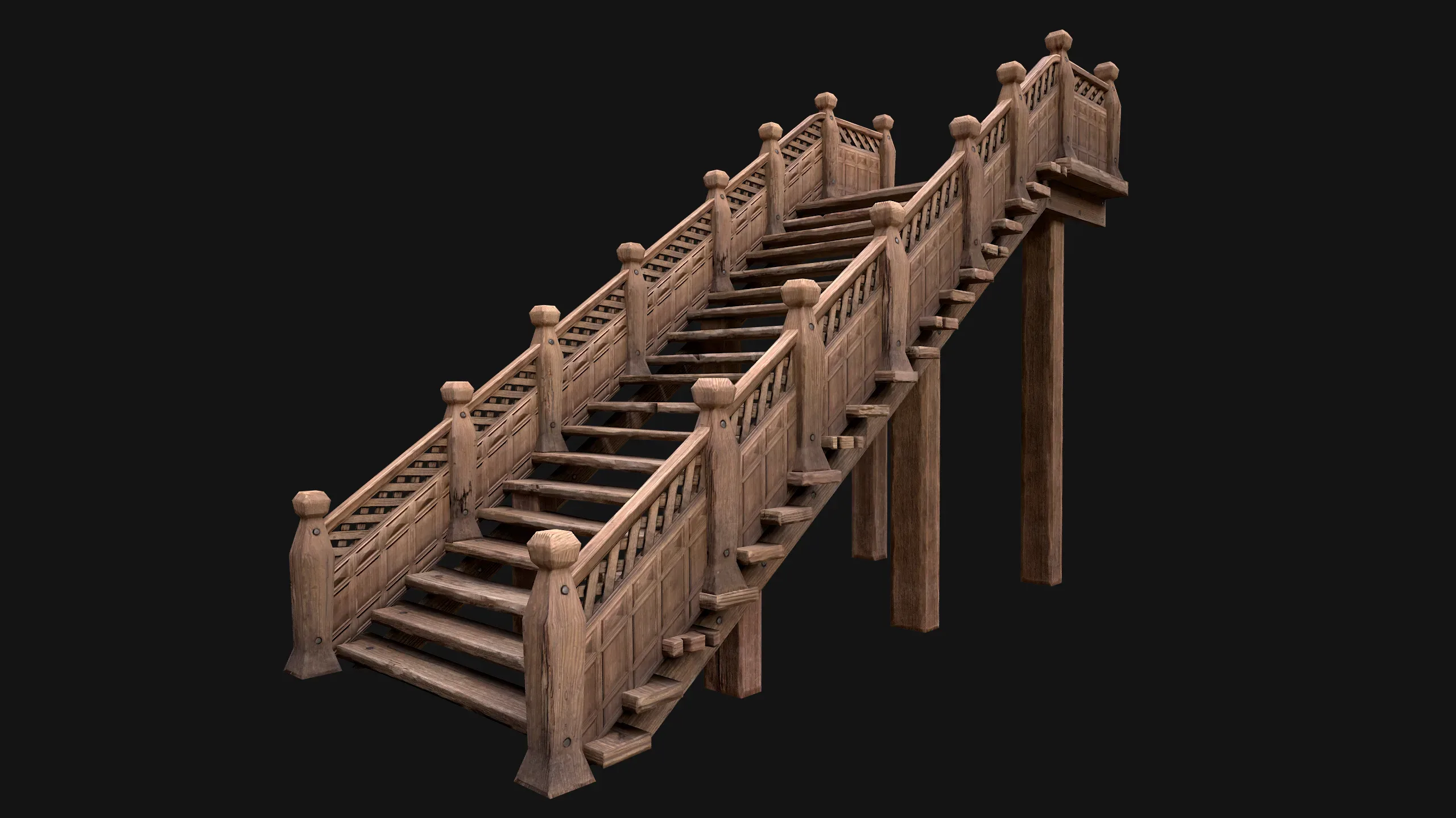 Wooden Staircase Medieval