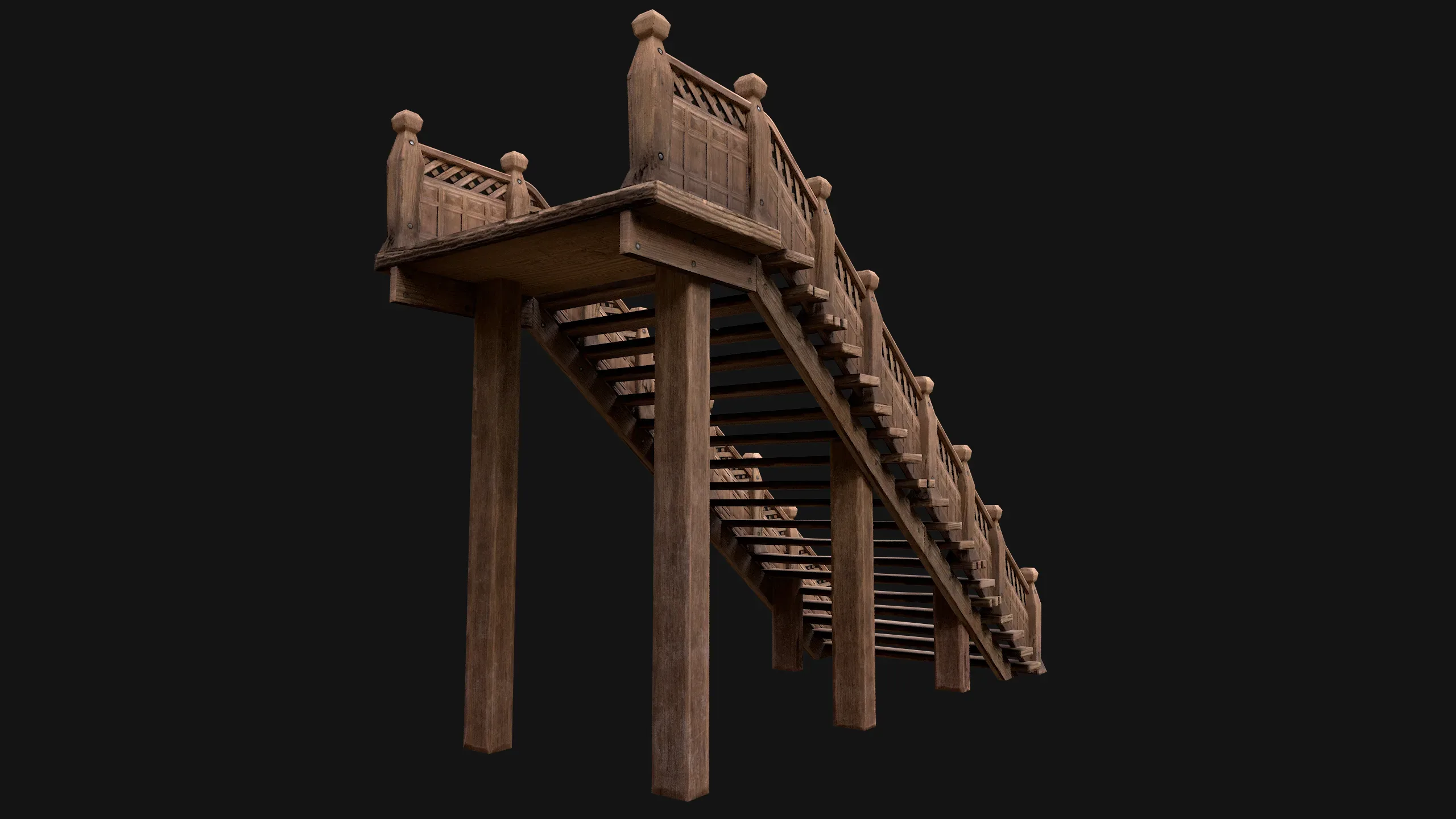 Wooden Staircase Medieval