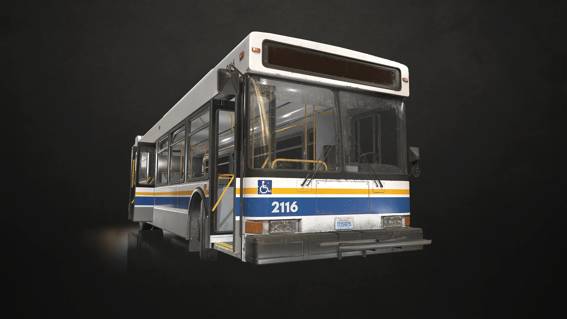 City Bus - Low Poly