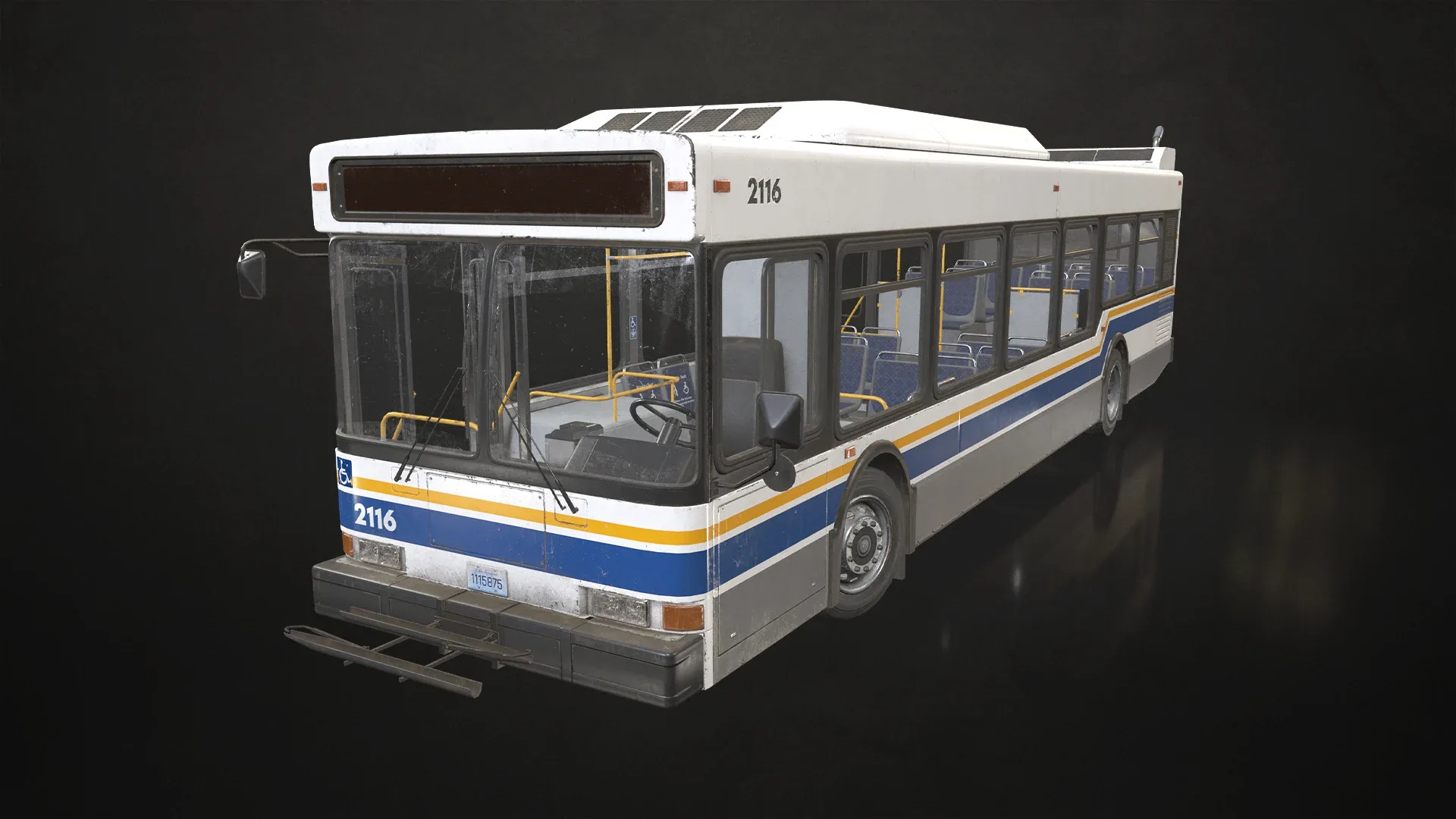 City Bus - Low Poly