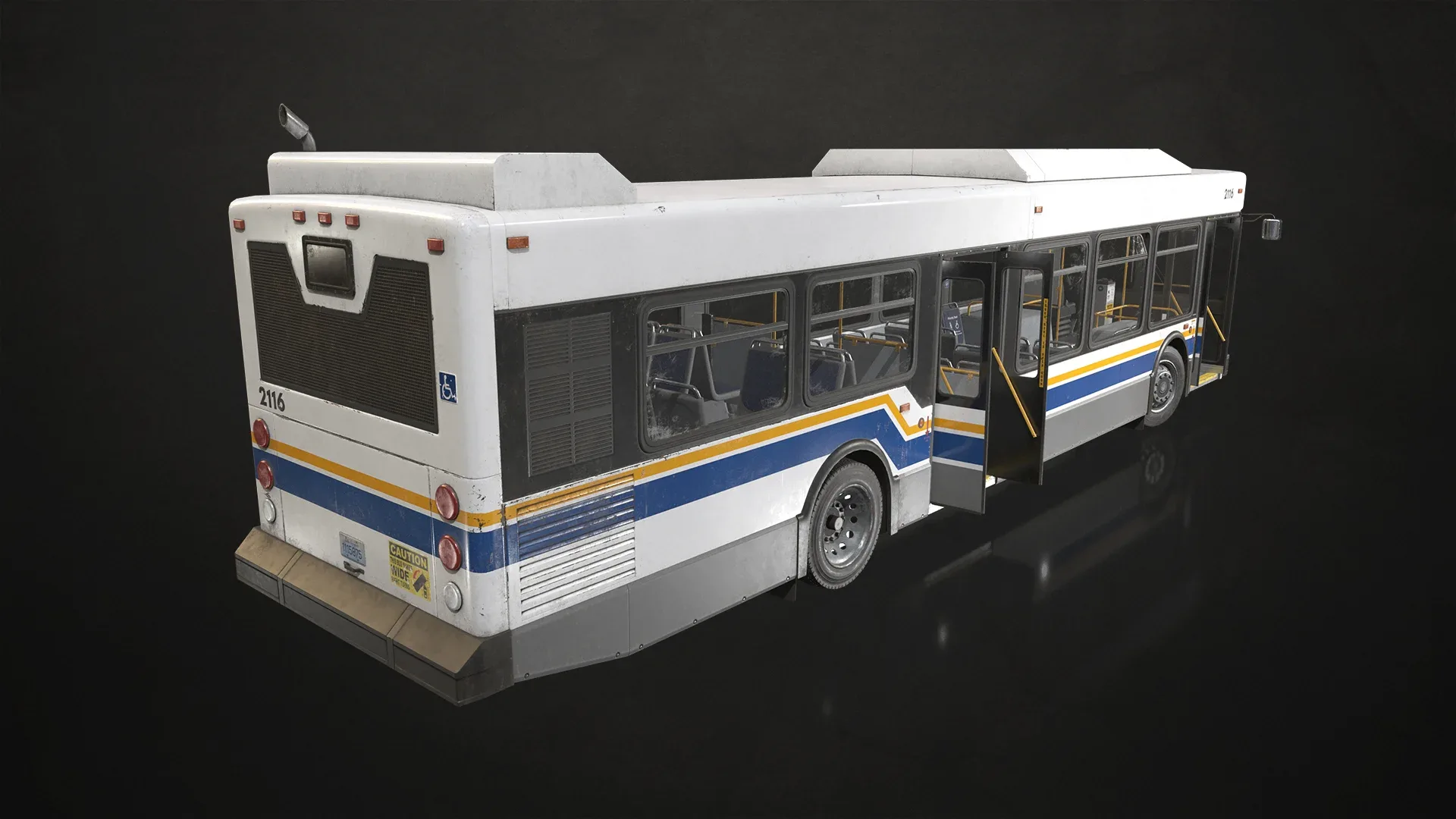 City Bus - Low Poly