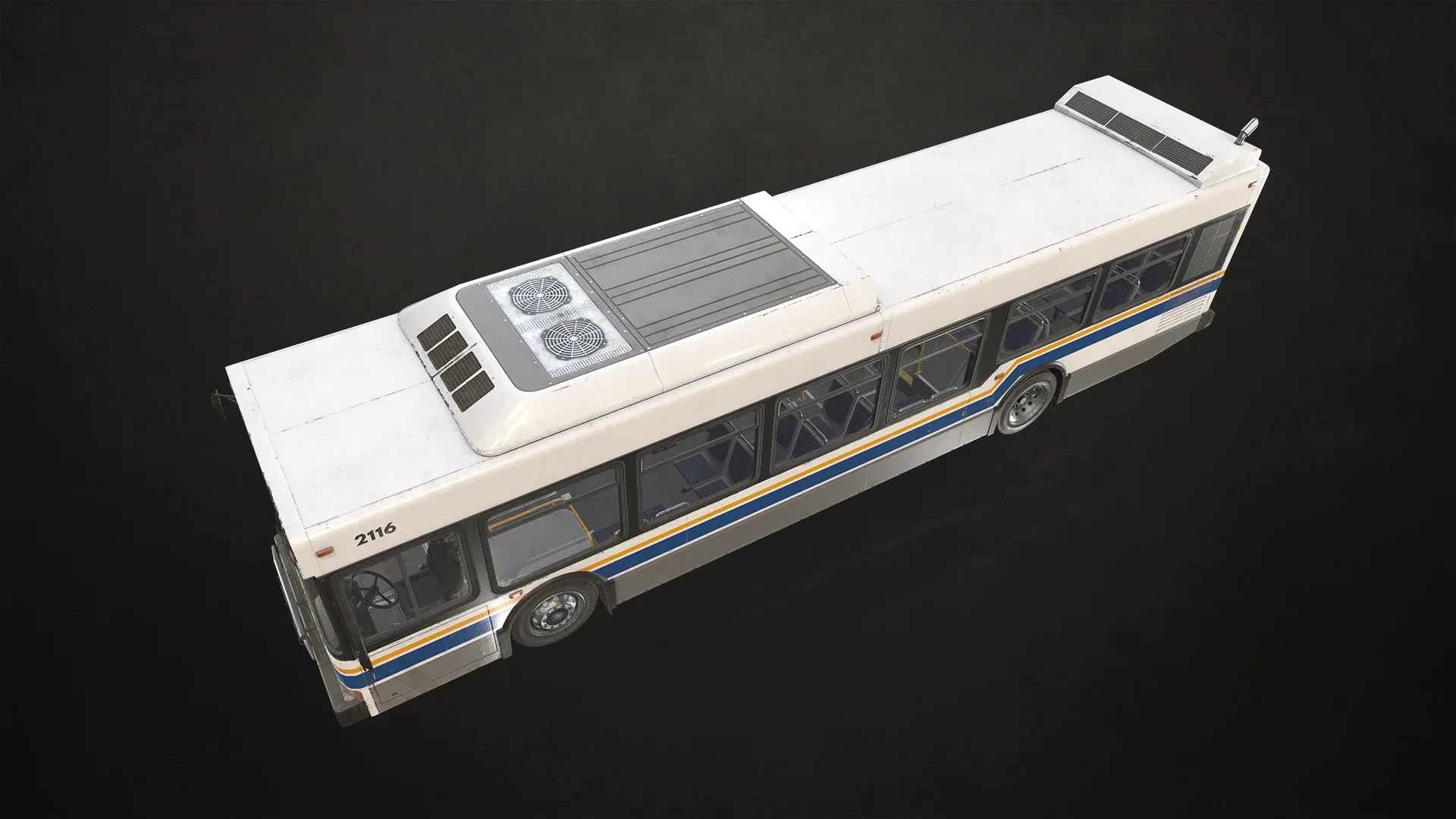 City Bus - Low Poly