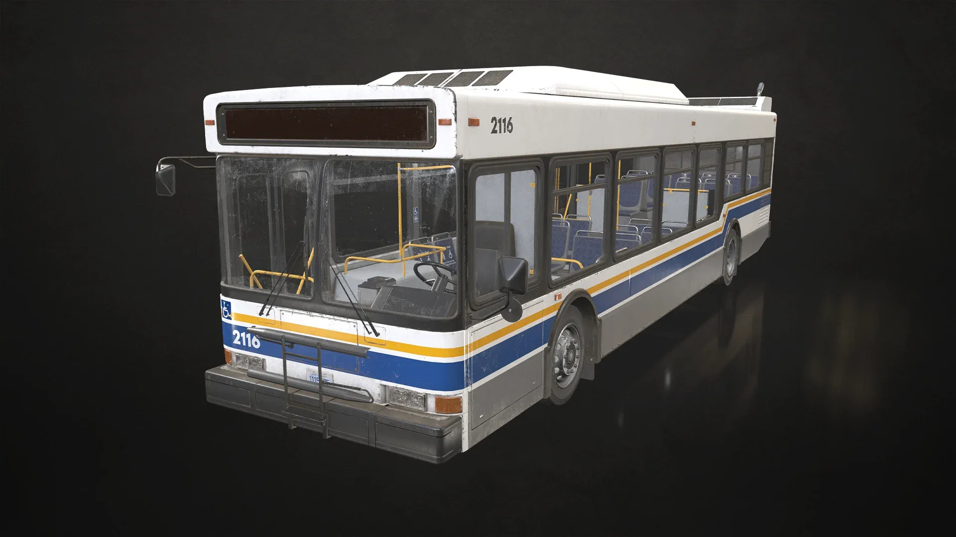 City Bus - Low Poly