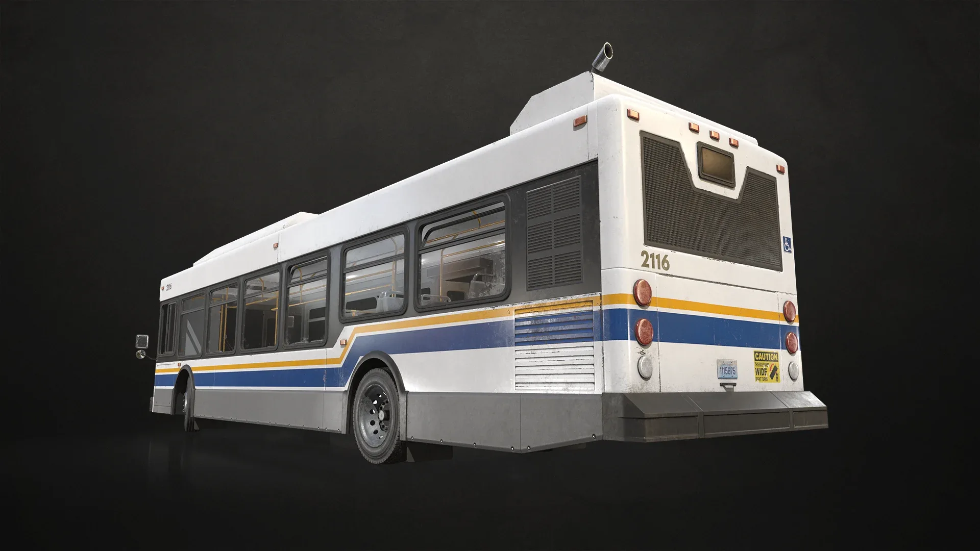 City Bus - Low Poly