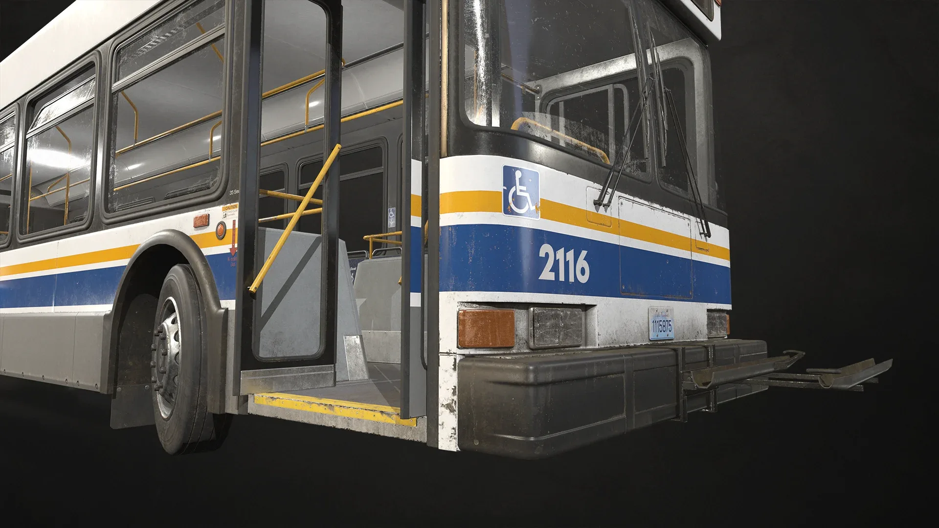 City Bus - Low Poly