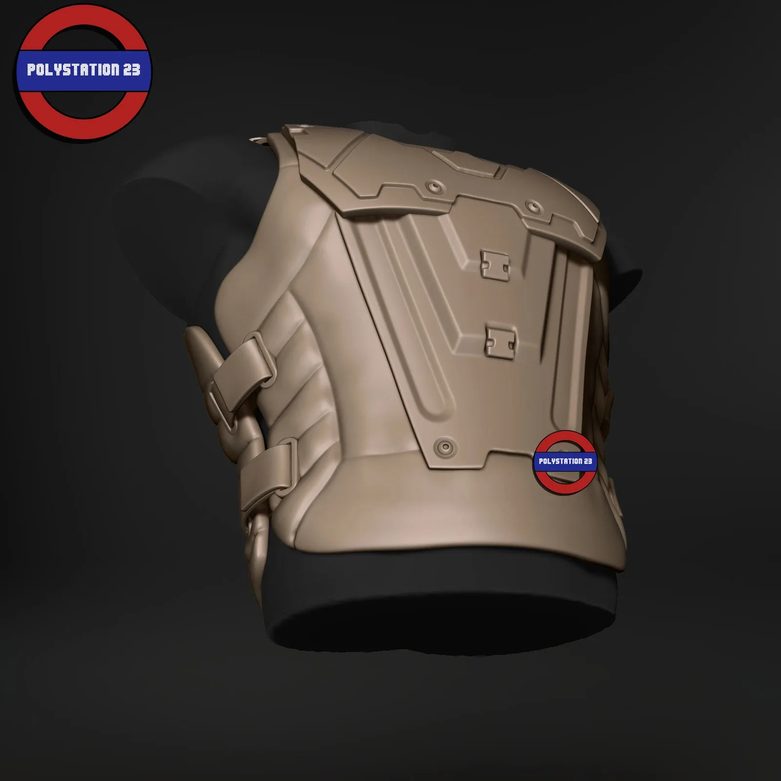 Sci fi character Torso armour v8 highpoly zbrush