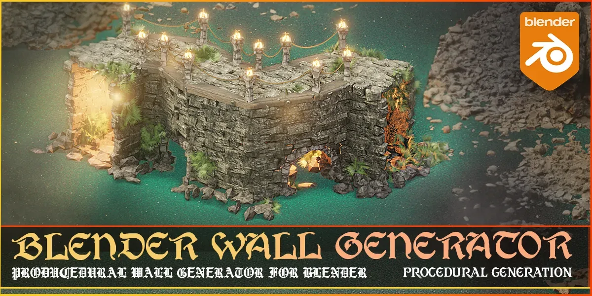 Blender - Medieval Procedural Generators Pack