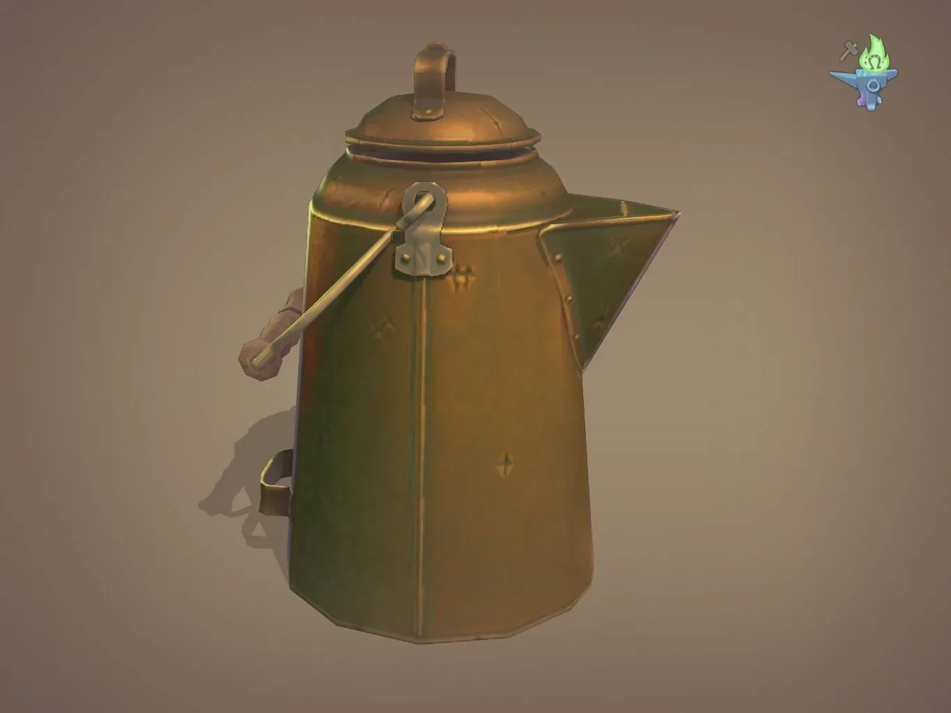 Copper coffee pot