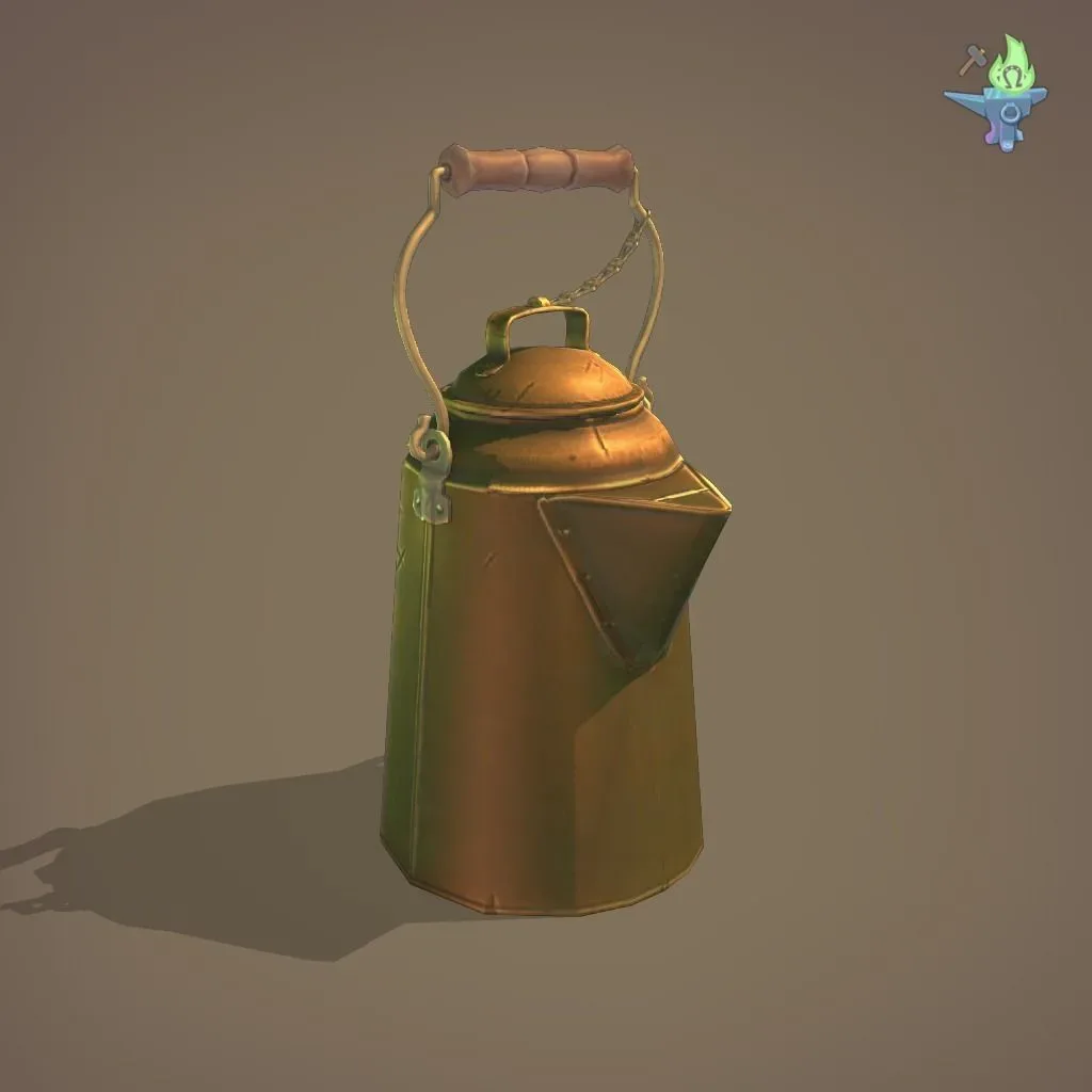 Copper coffee pot