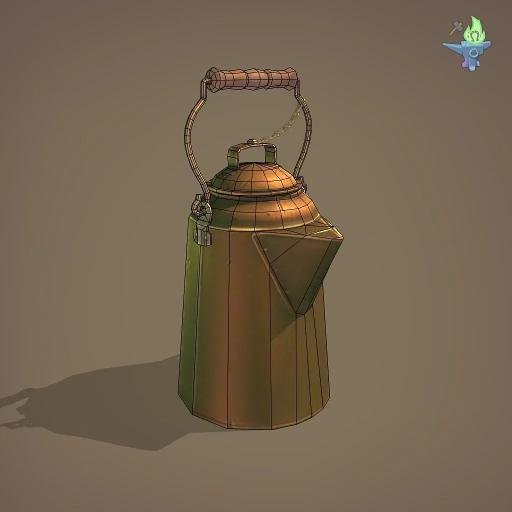 Copper coffee pot