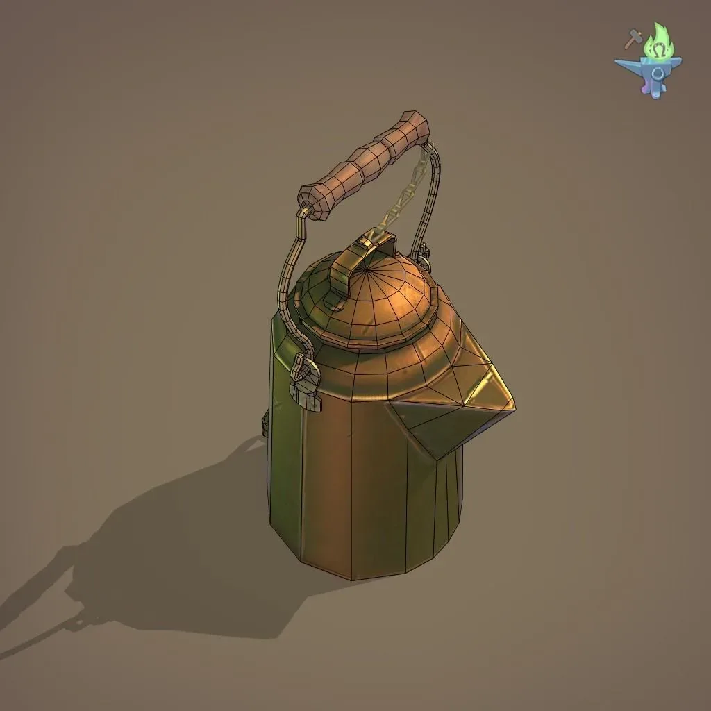 Copper coffee pot