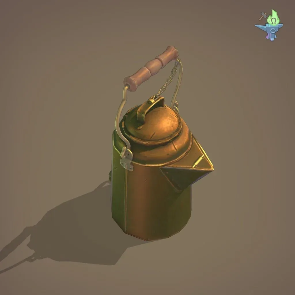 Copper coffee pot