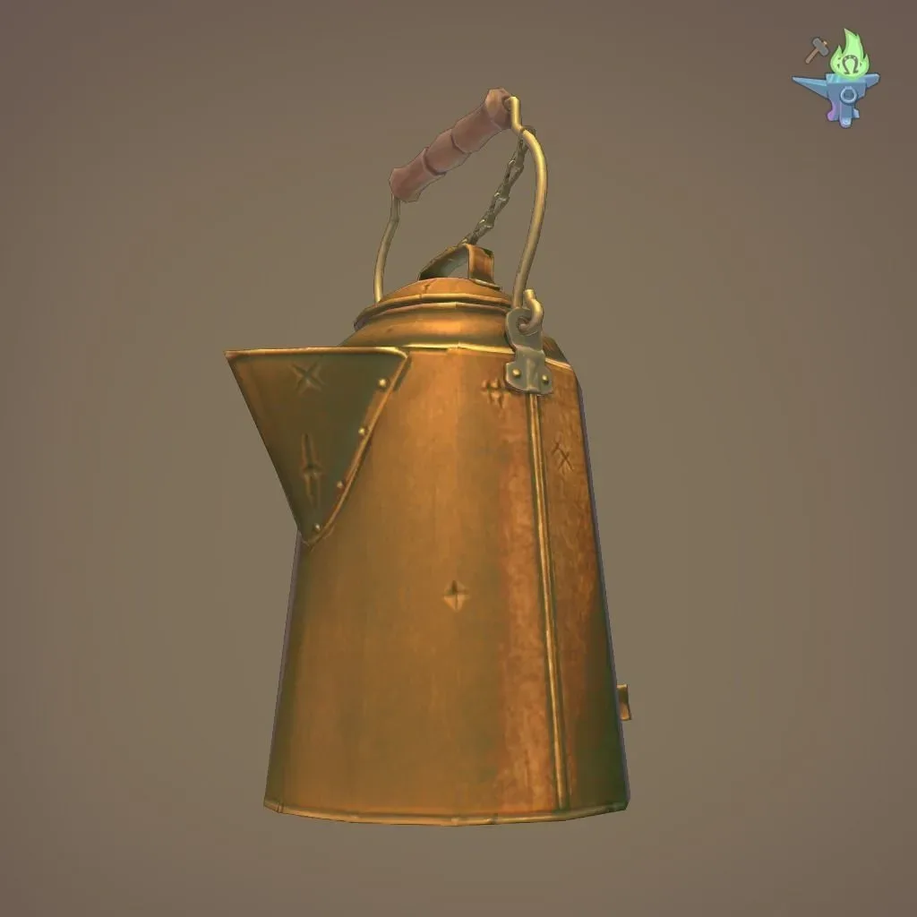 Copper coffee pot