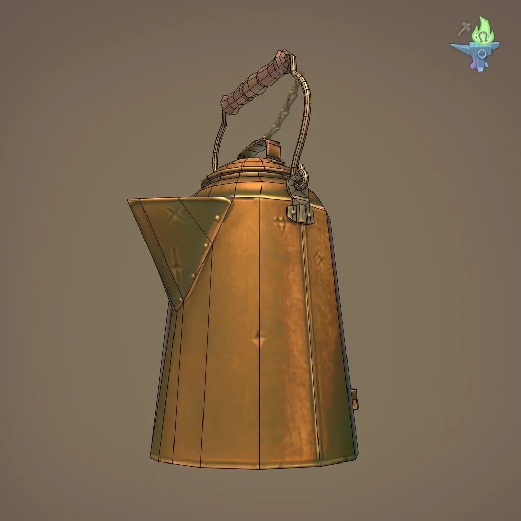 Copper coffee pot