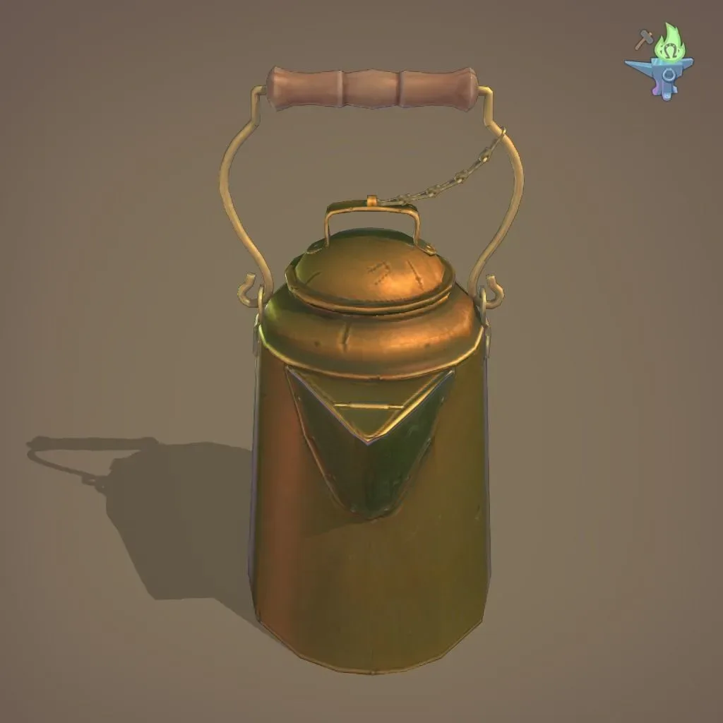 Copper coffee pot