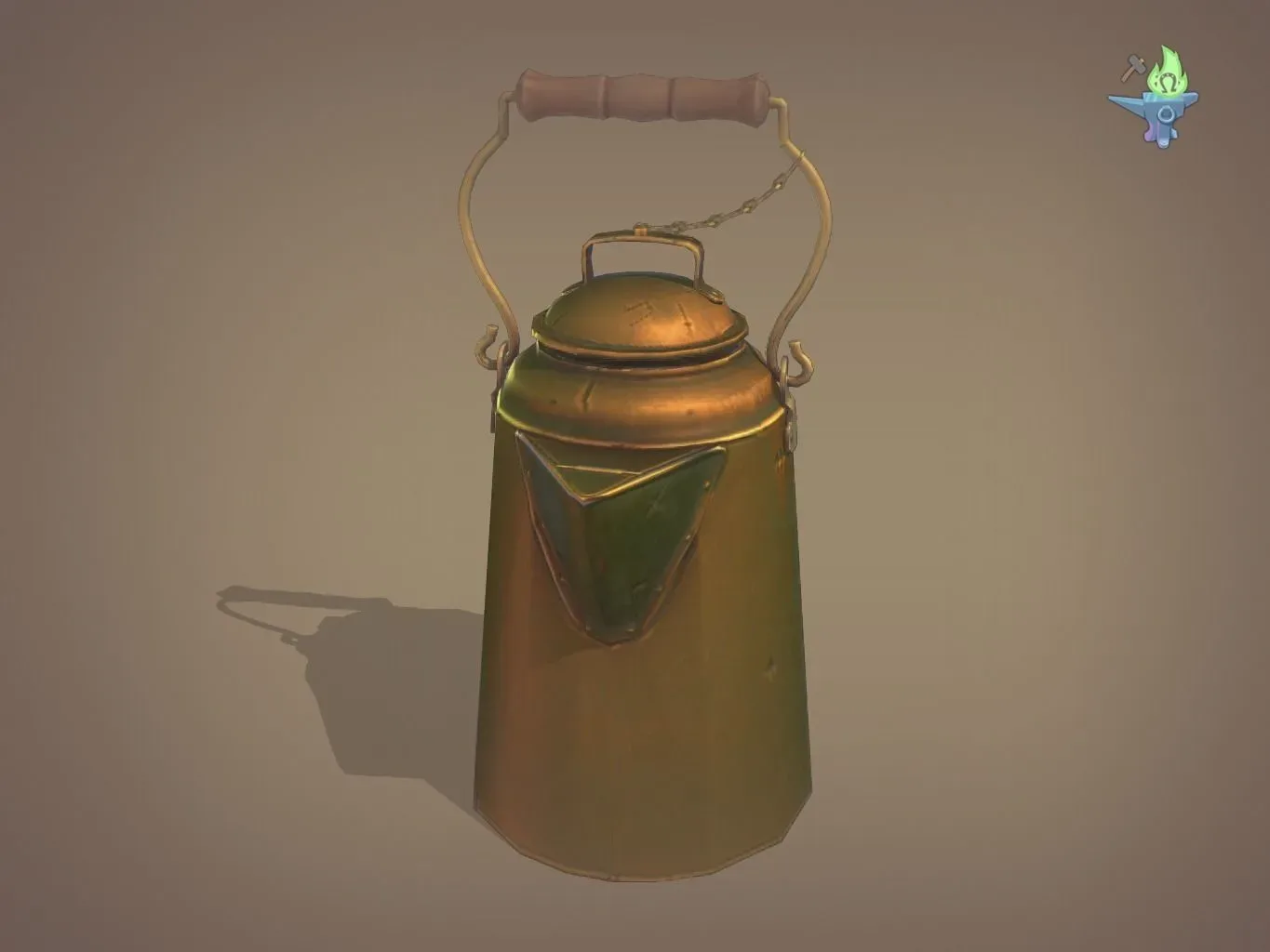 Copper coffee pot