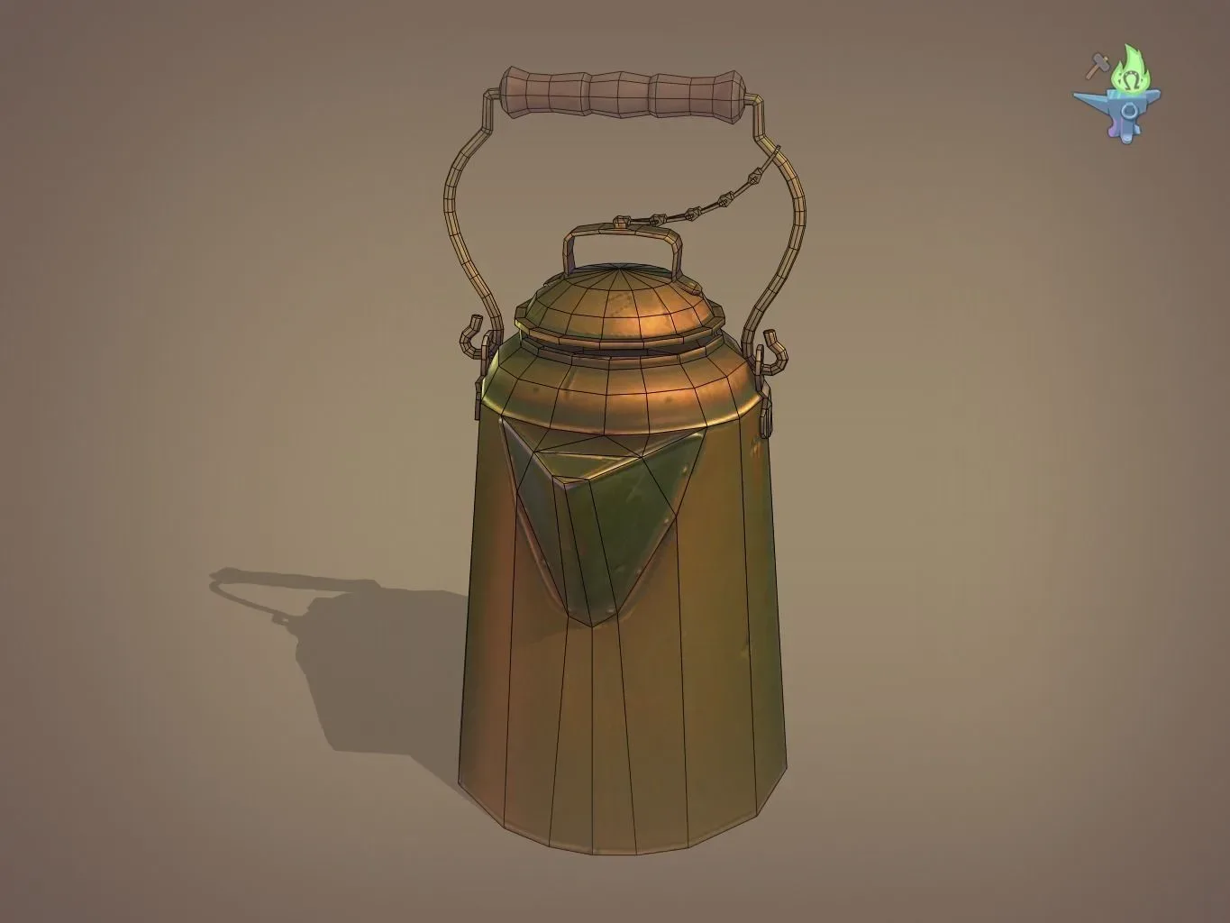 Copper coffee pot