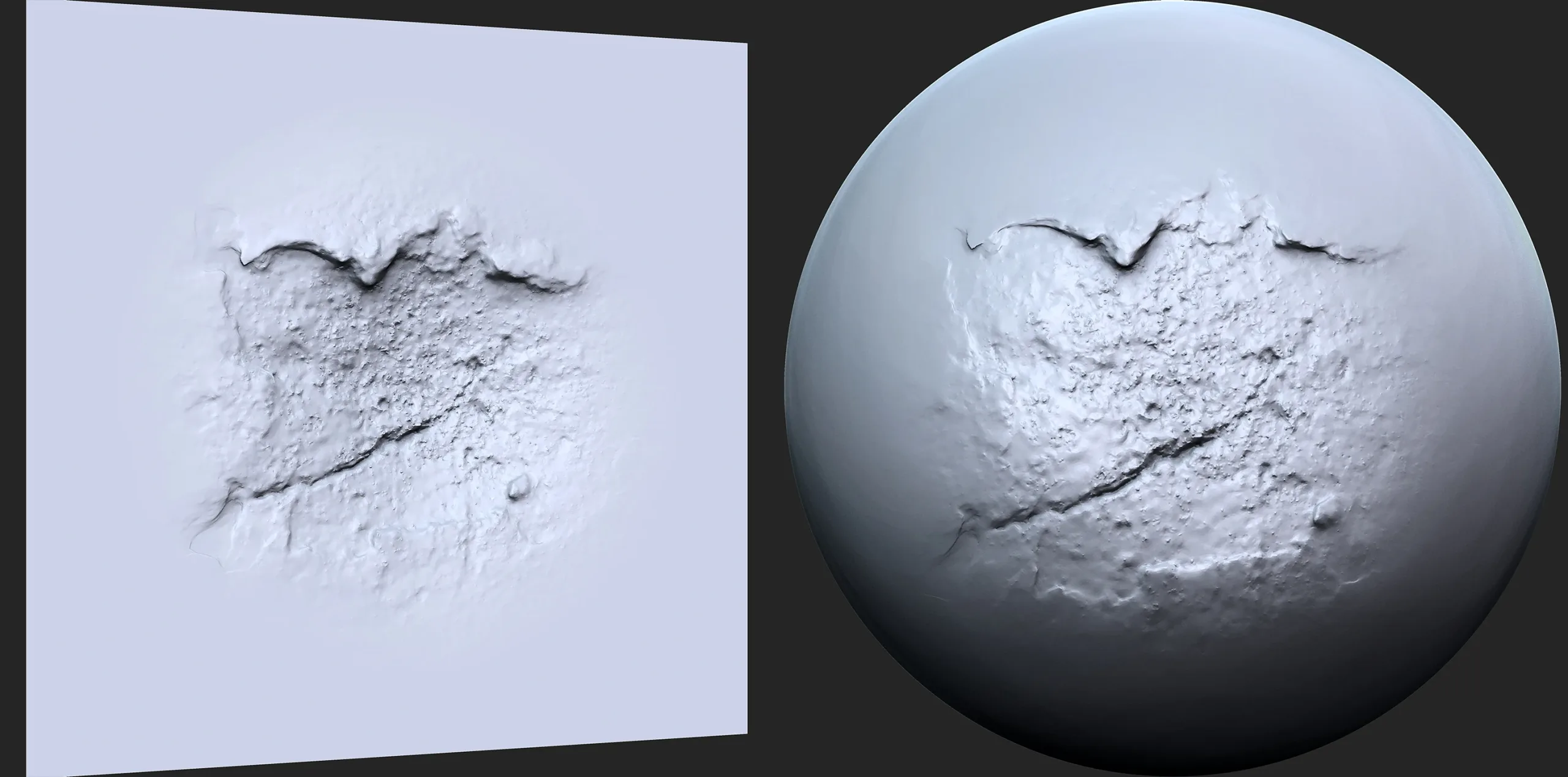 Wall Damage Brushes for Zbrush