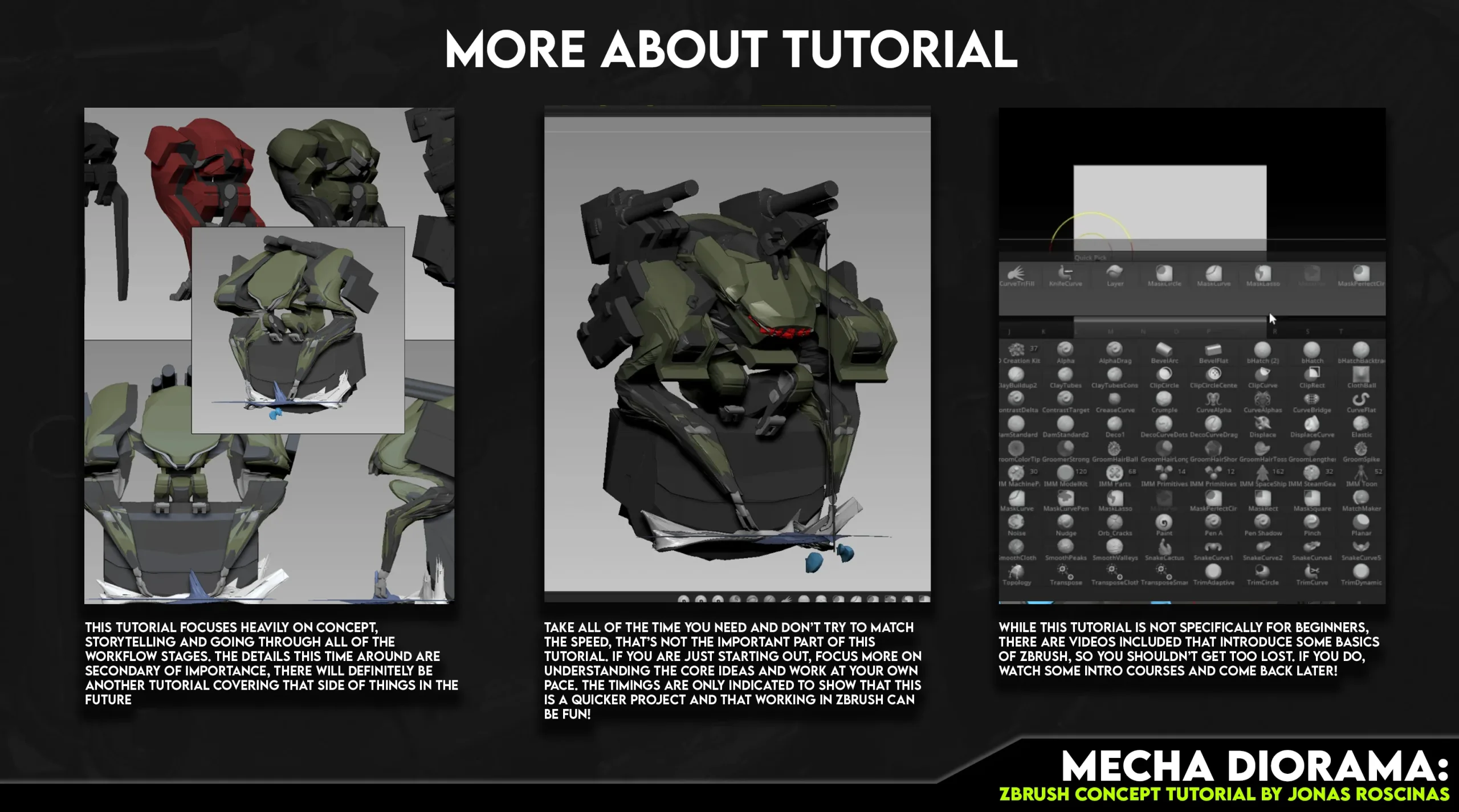 Mecha Diorama: Zbrush Concept Tutorial by Jonas Roscinas