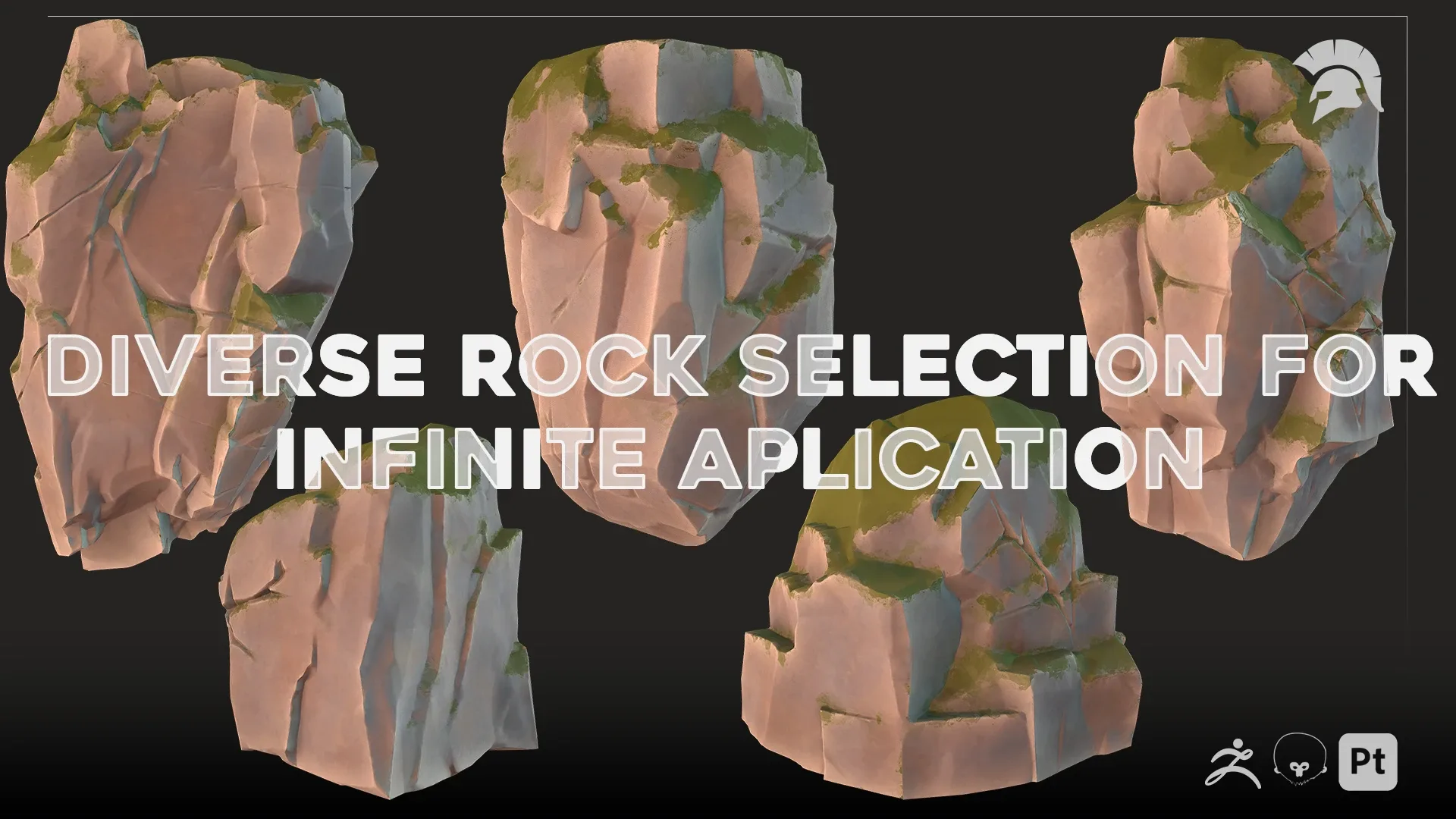 Modular Rocks - Vol. 1 - Stylized - Dirt Variation