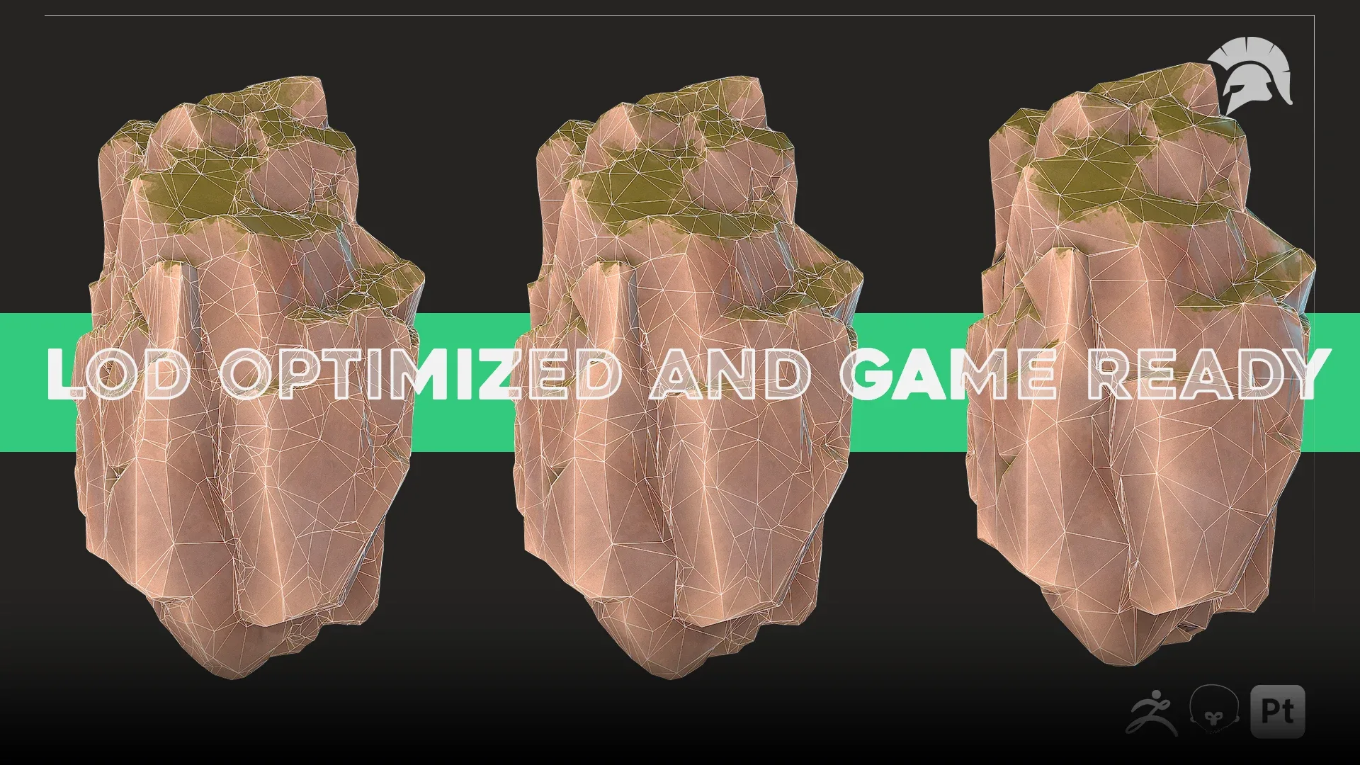 Modular Rocks - Vol. 1 - Stylized - Dirt Variation