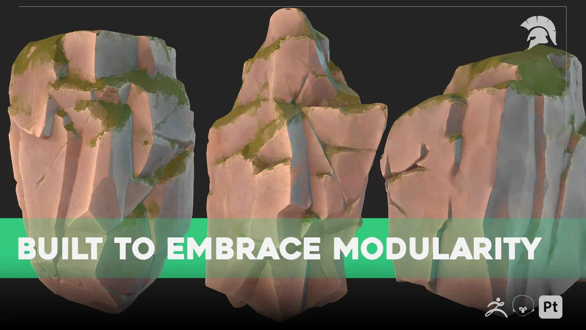 Modular Rocks - Vol. 1 - Stylized - Dirt Variation