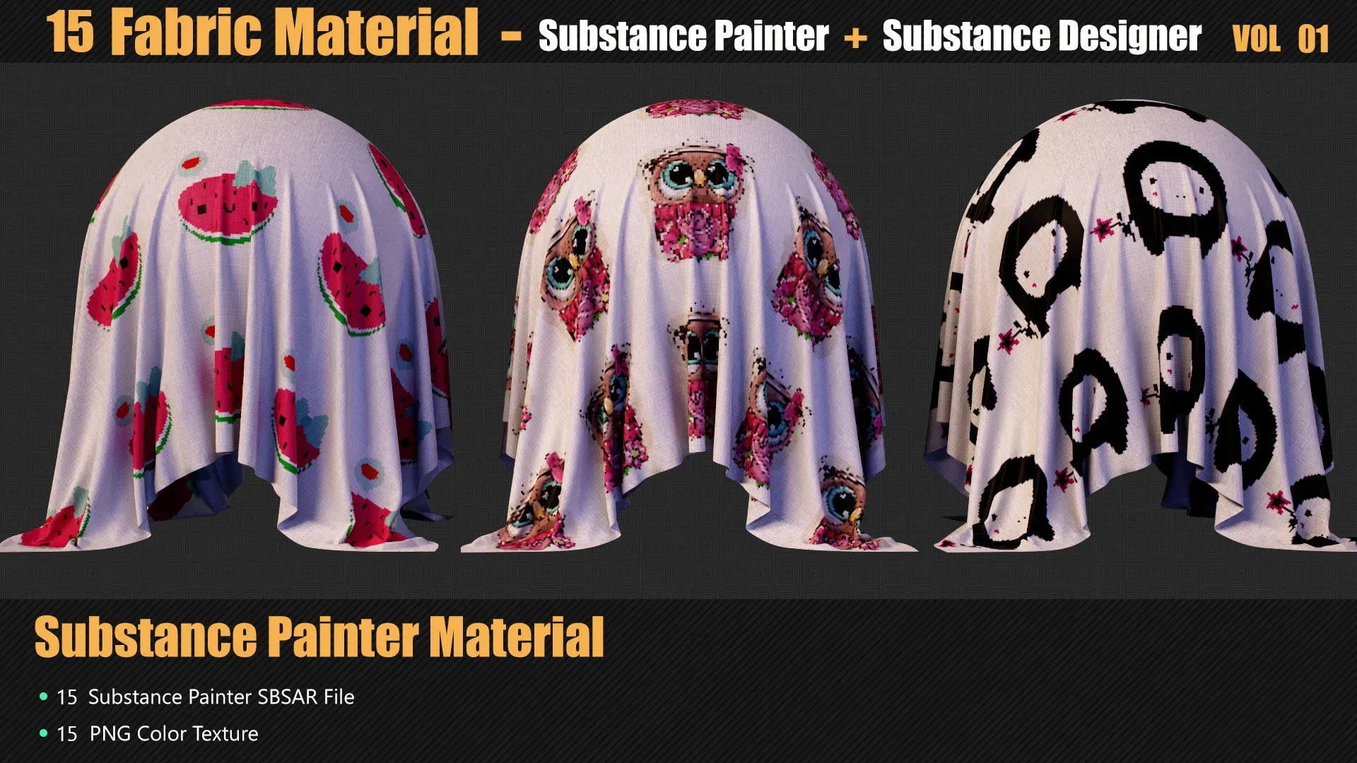 15 Fabric Materials In Substance Painter And Designer