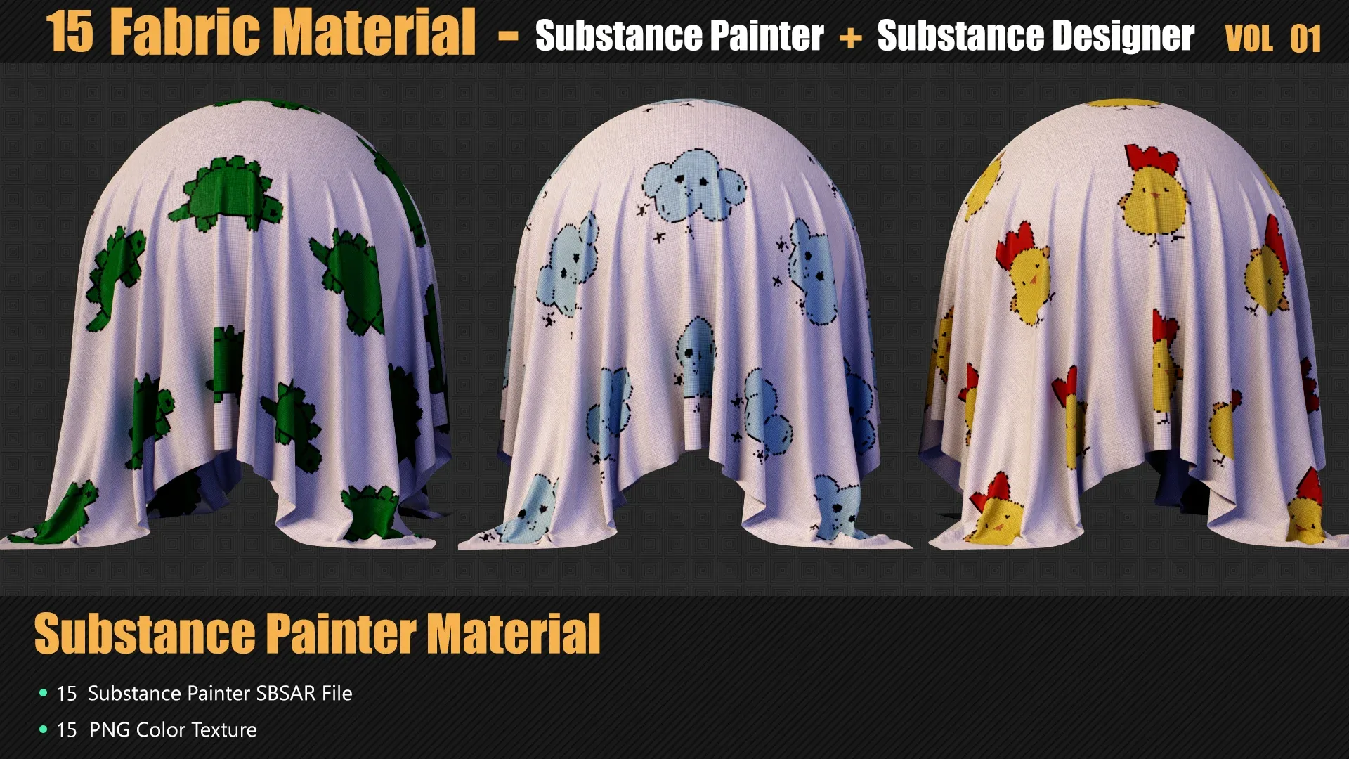 15 Fabric Materials In Substance Painter And Designer