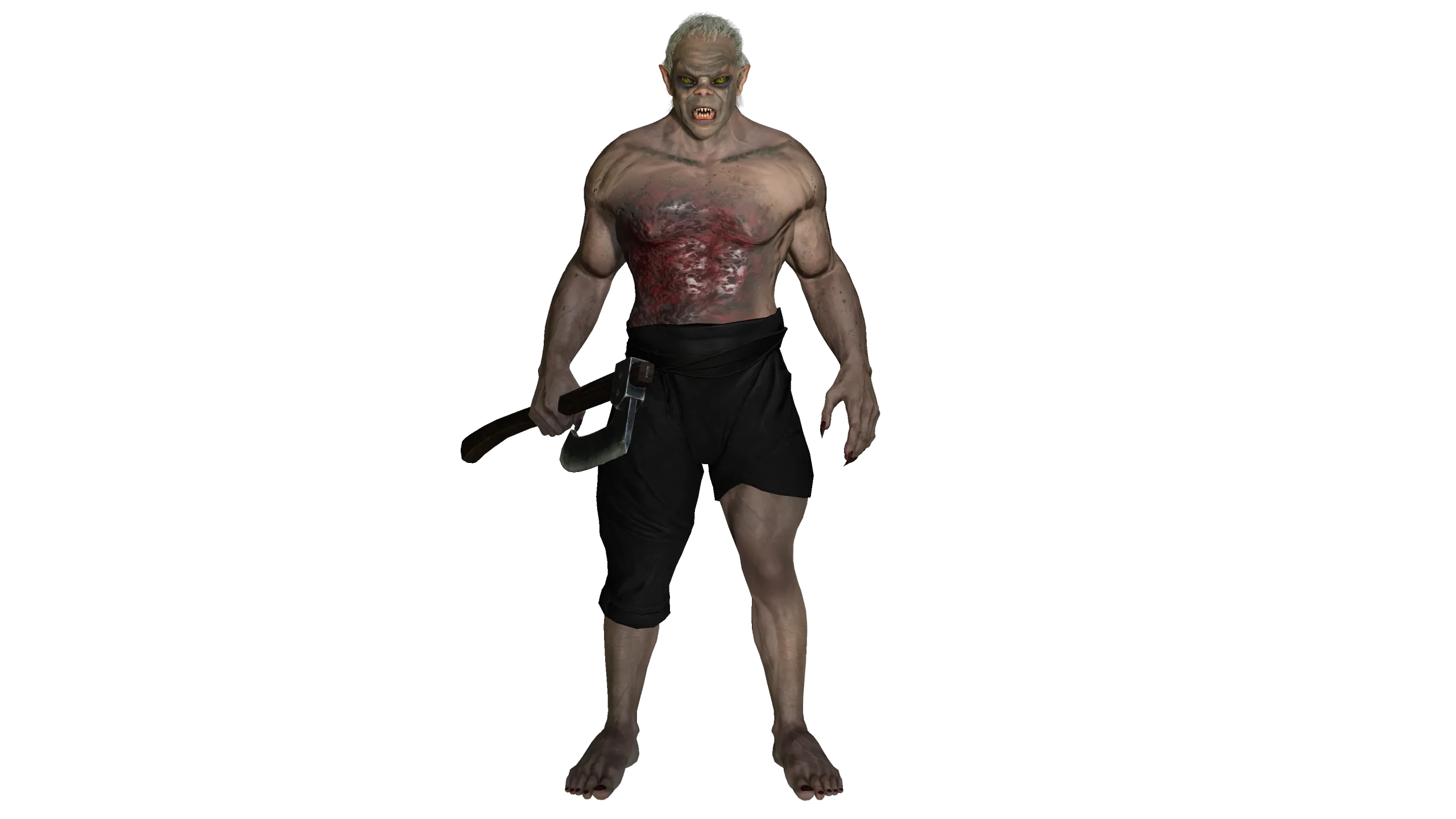 AAA 3D REALISTIC CHARACTER - THE WOUNDED MONSTER 03