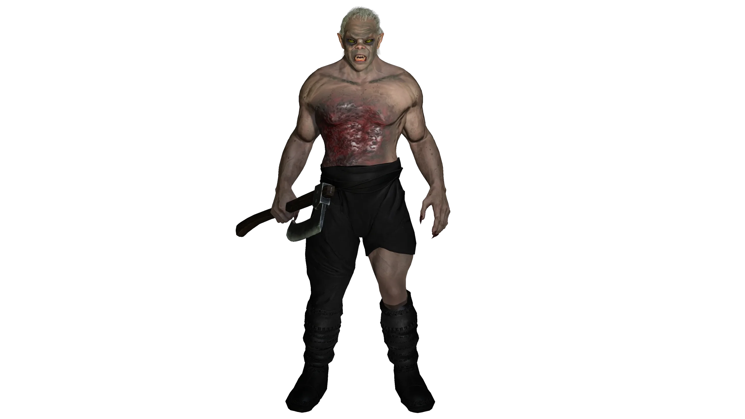 AAA 3D REALISTIC CHARACTER - THE WOUNDED MONSTER 03