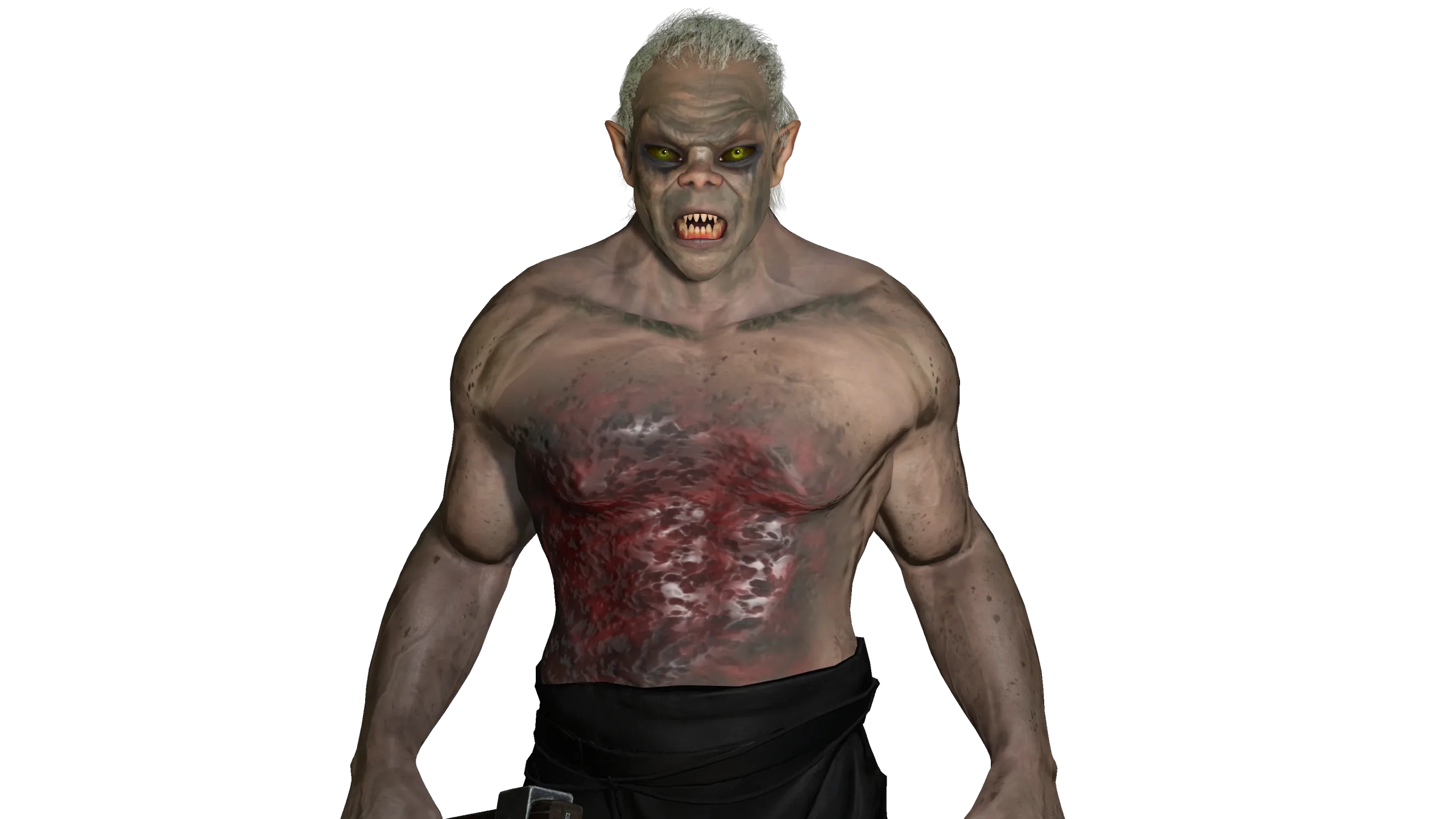 AAA 3D REALISTIC CHARACTER - THE WOUNDED MONSTER 03