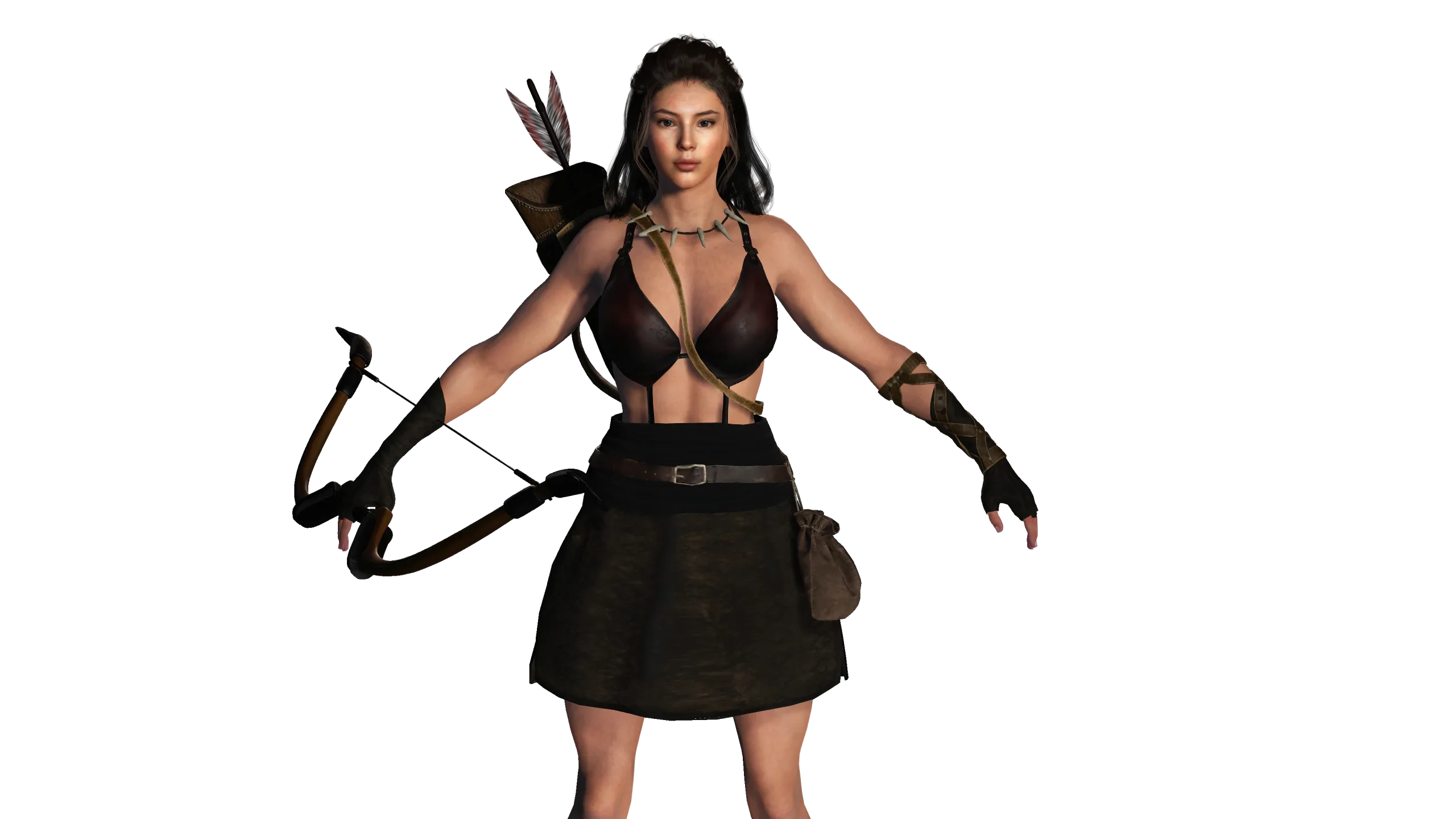 AAA 3D FANTASY FEMALE WARRIOR 02 - HUMAN RIGGED CHARACTER