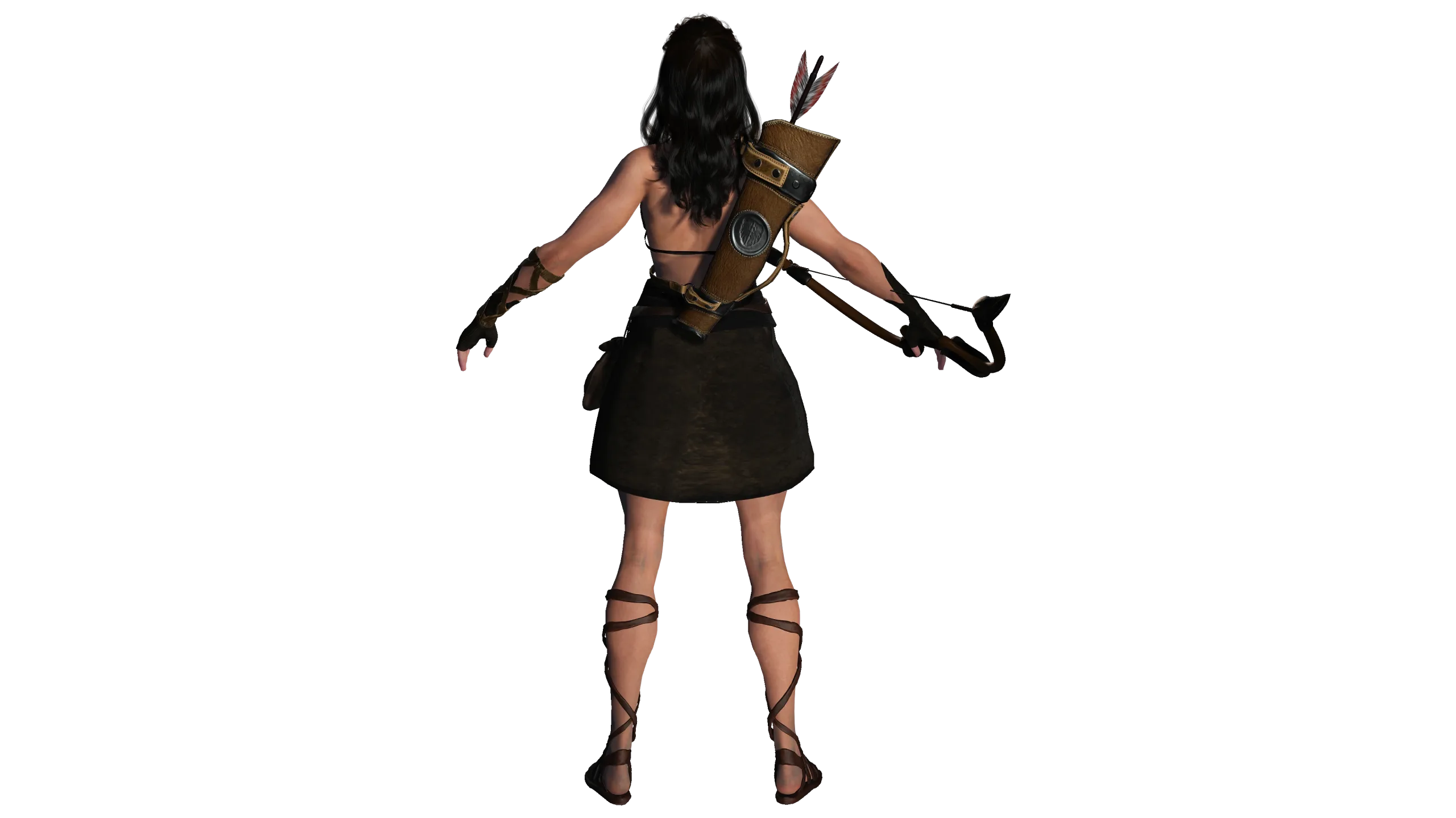 AAA 3D FANTASY FEMALE WARRIOR 02 - HUMAN RIGGED CHARACTER