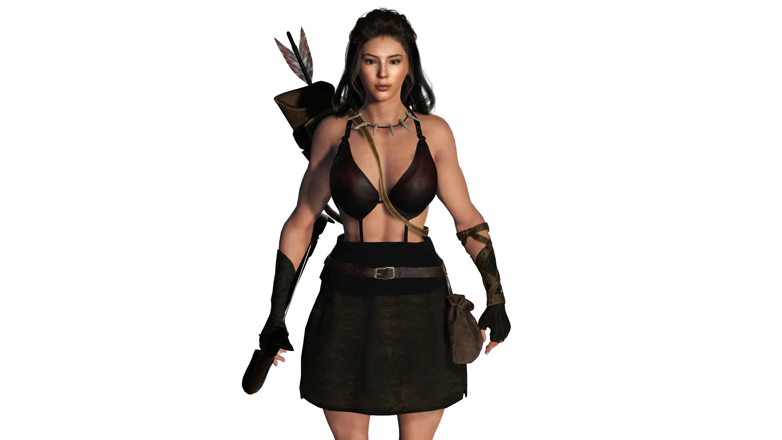 AAA 3D FANTASY FEMALE WARRIOR 02 - HUMAN RIGGED CHARACTER