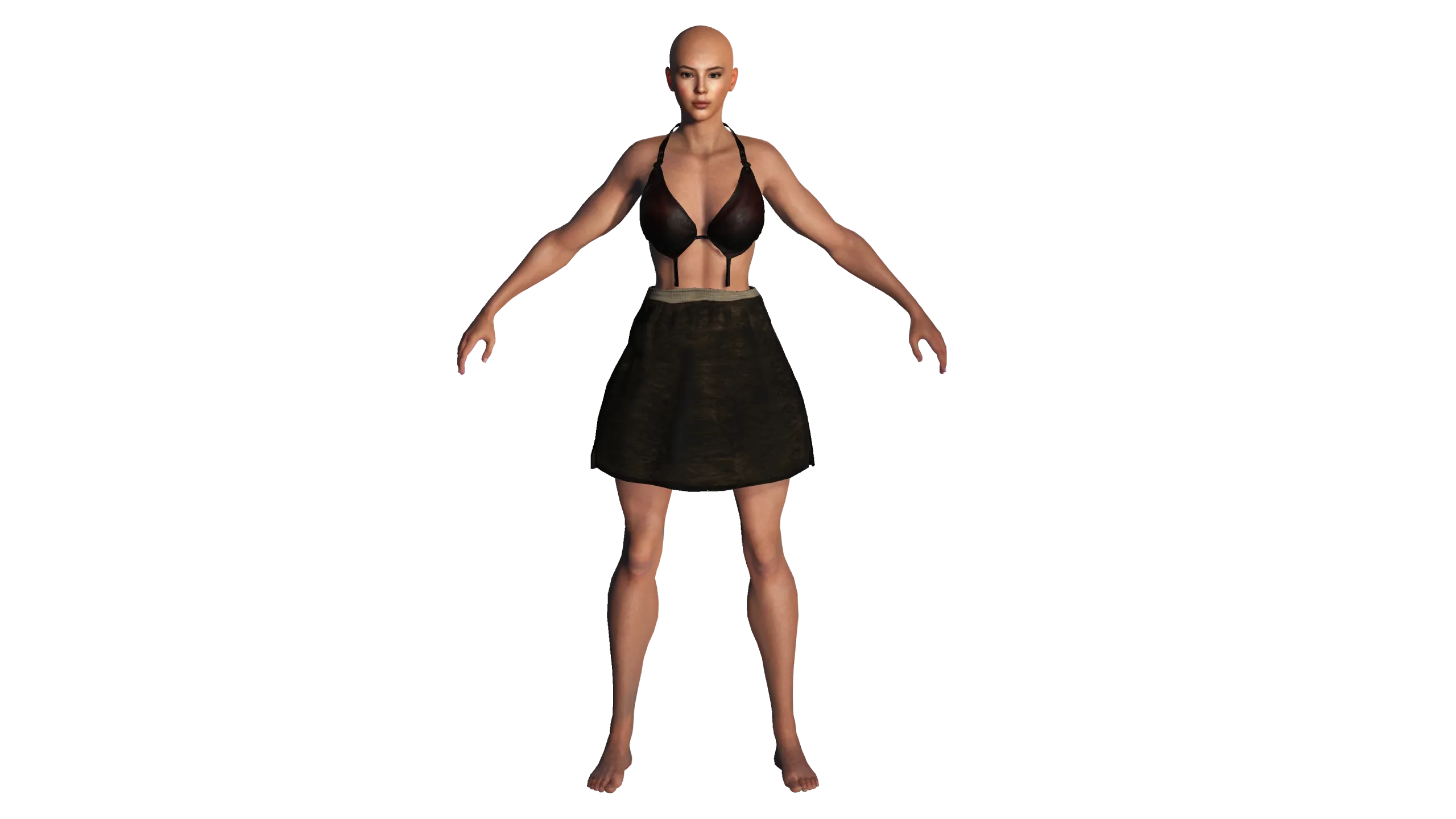 AAA 3D FANTASY FEMALE WARRIOR 02 - HUMAN RIGGED CHARACTER