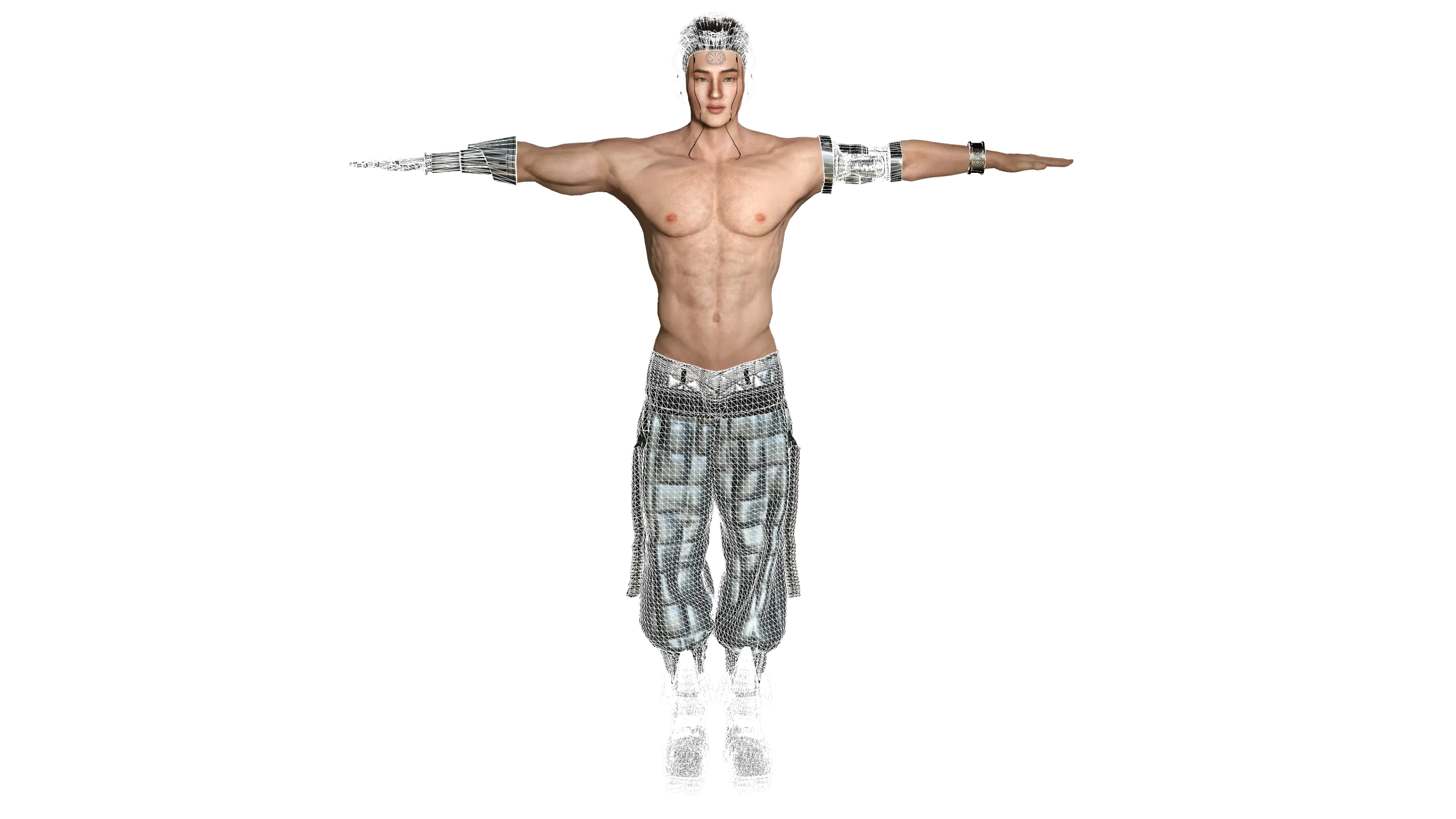 AAA 3D Cyborg Futuristic Male 02 -Game Ready Realistic Character