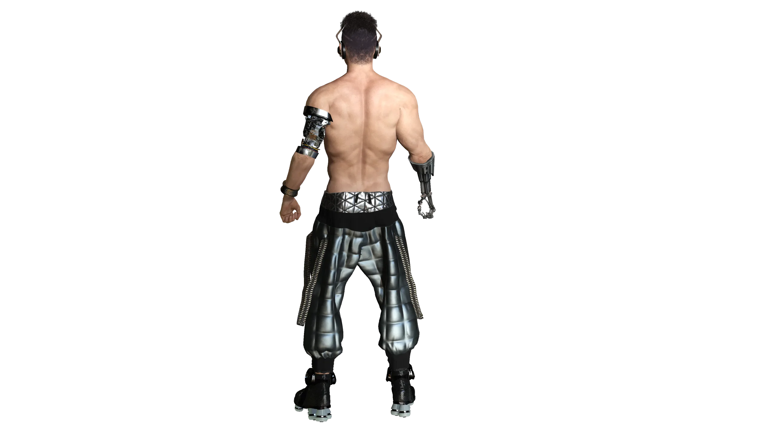 AAA 3D Cyborg Futuristic Male 02 -Game Ready Realistic Character