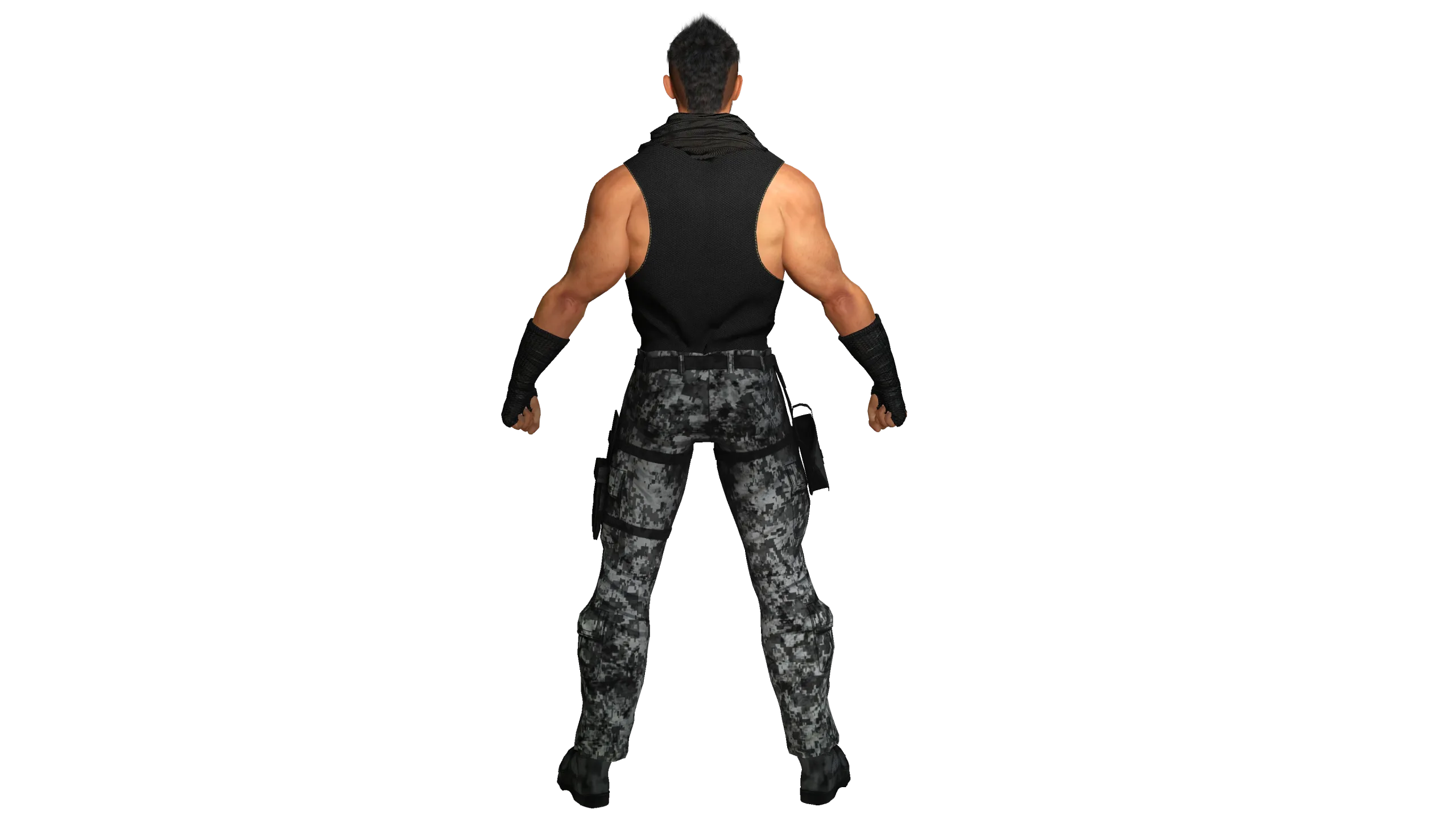 AAA 3D MALE ARMY CHARACTER 01 - HUMAN RIGGED GAME READY