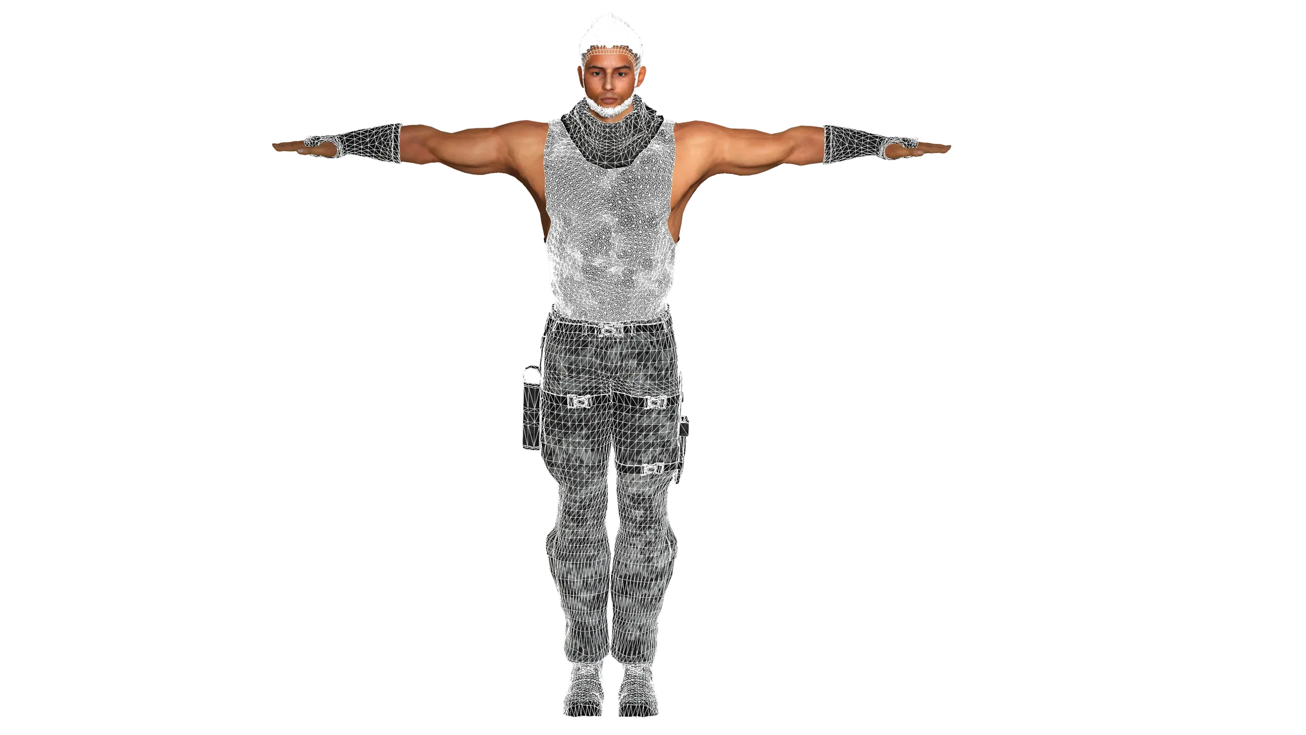 AAA 3D MALE ARMY CHARACTER 01 - HUMAN RIGGED GAME READY