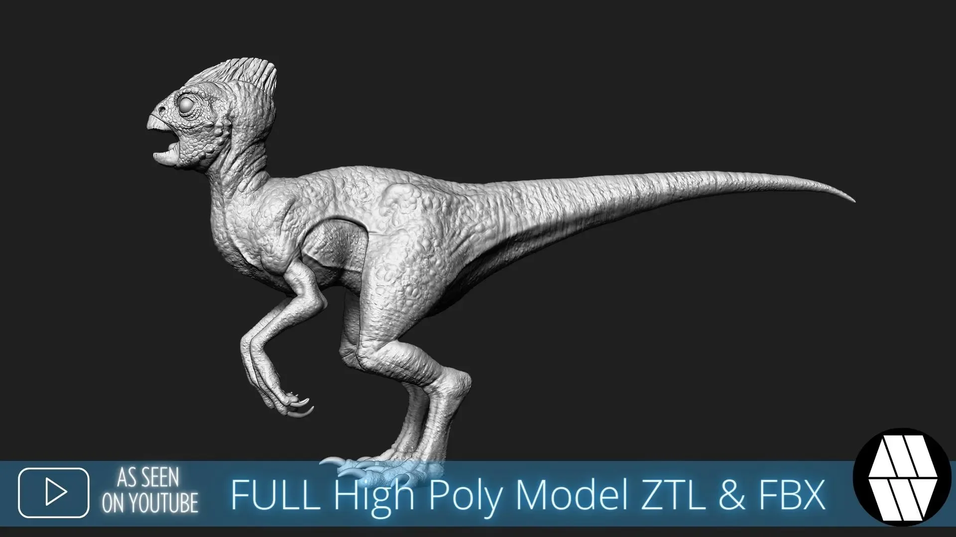 ZBrush Model: Mini Model Dino Poly ZTL & FBX