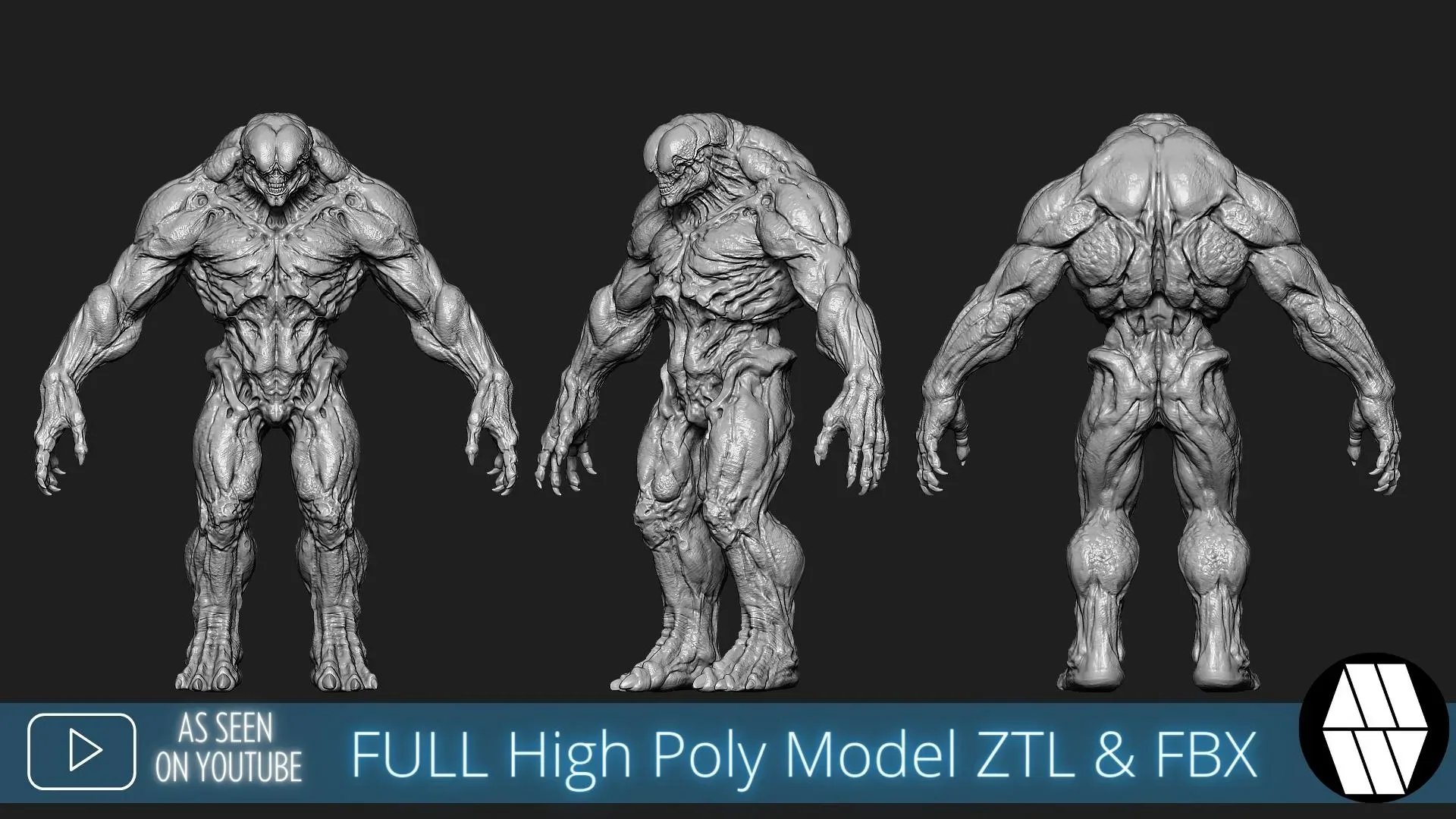 ZBrush Model: HELLKNIGHT High Poly ZTL & FBX