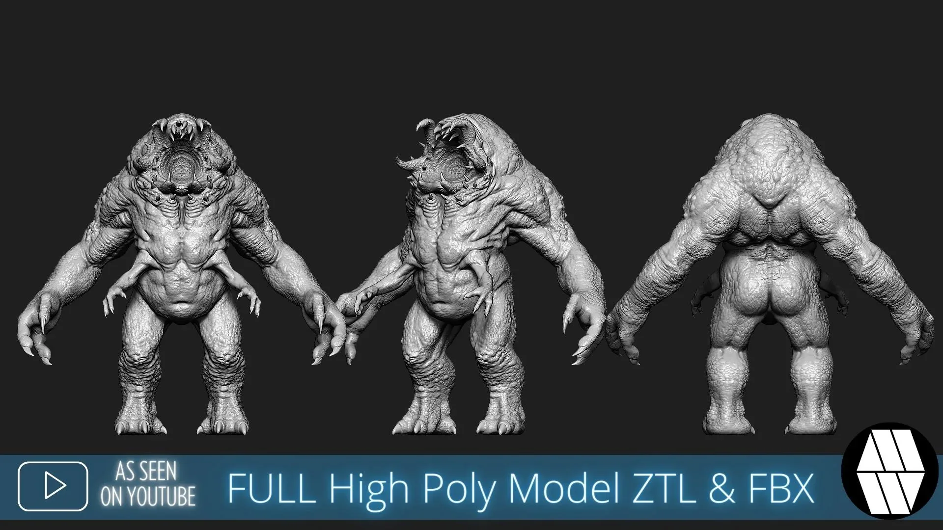 ZBrush Model: Forest Dweller High Poly ZTL & FBX