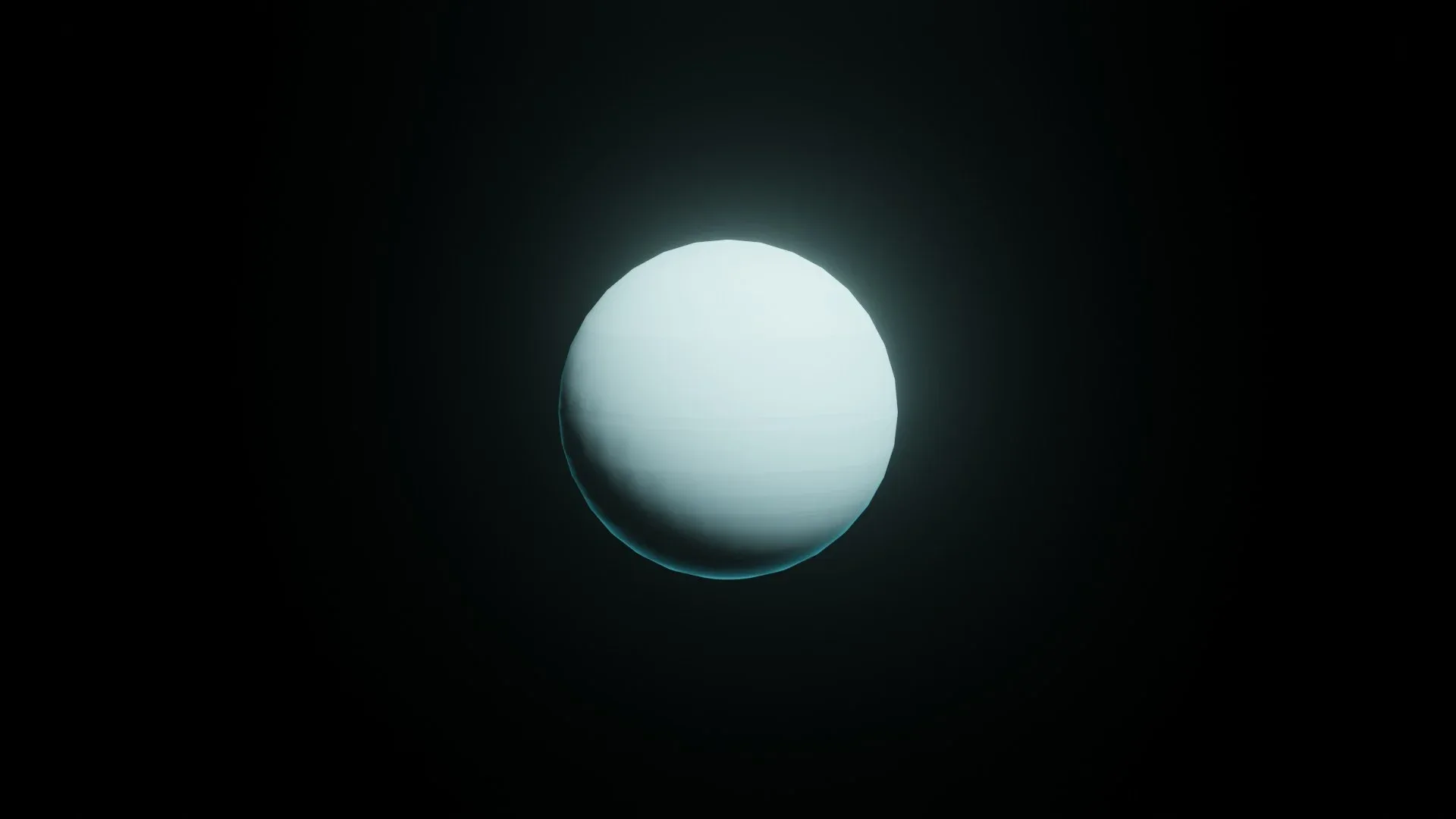 Stylized Planet Uranus 3D Model 2k/4k/8k Textures