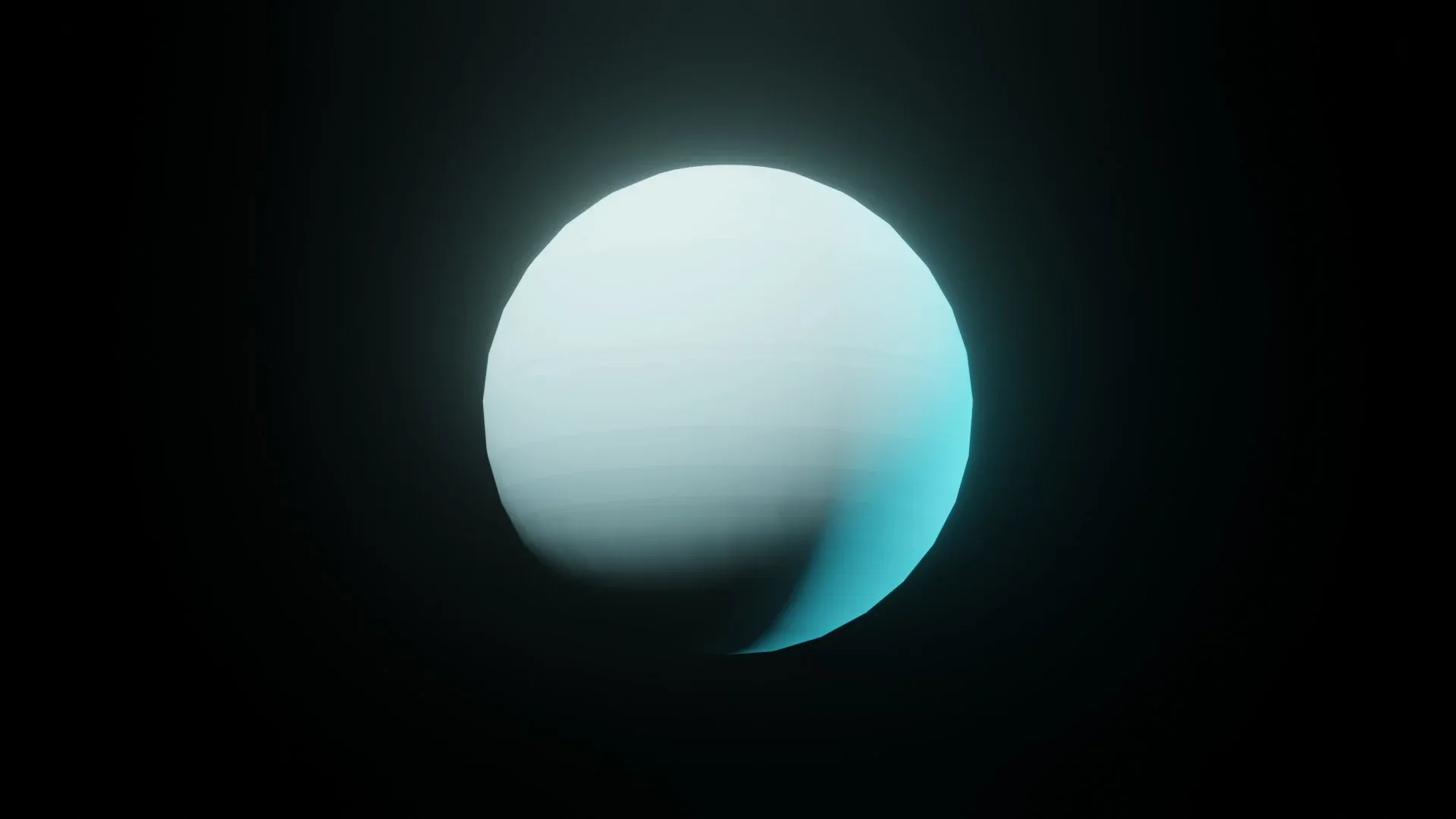 Stylized Planet Uranus 3D Model 2k/4k/8k Textures