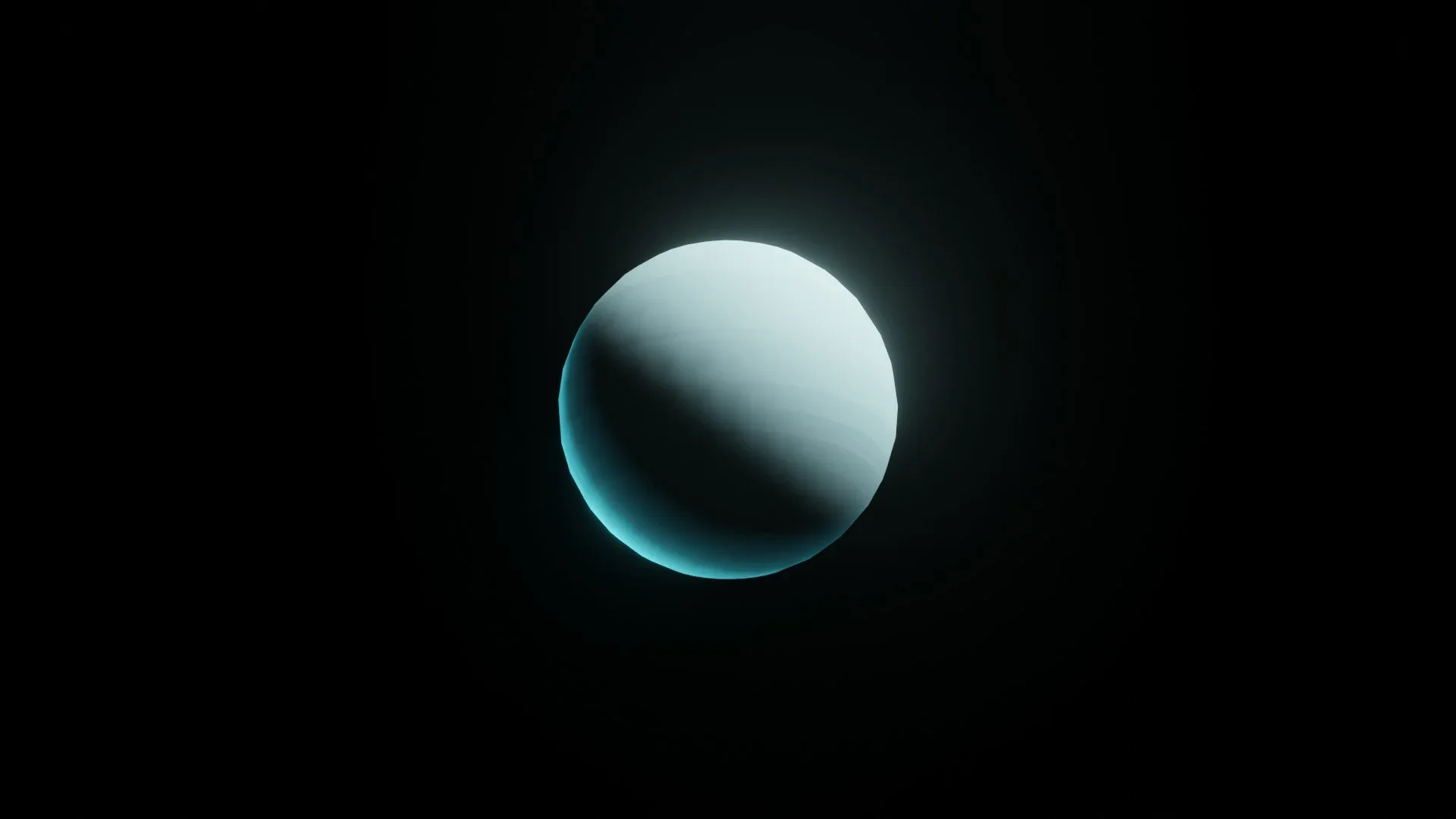 Stylized Planet Uranus 3D Model 2k/4k/8k Textures