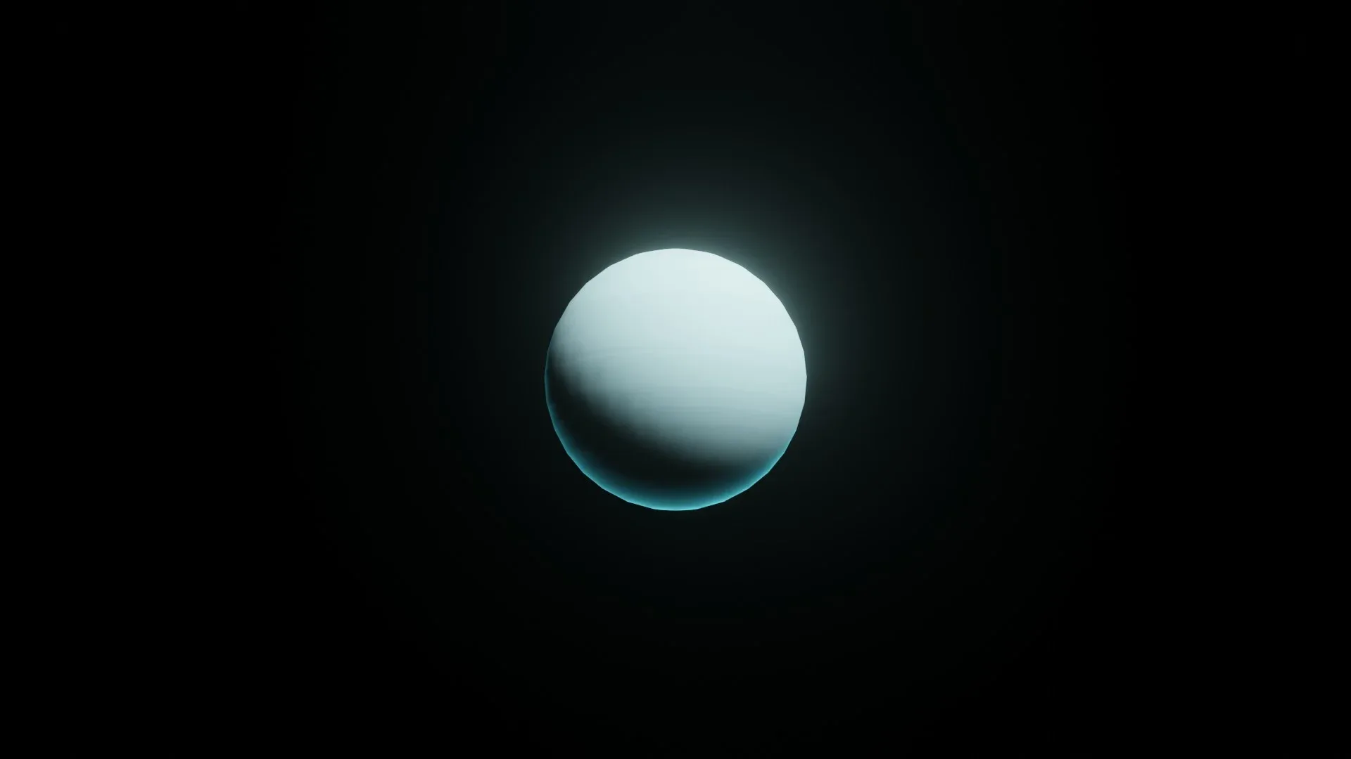 Stylized Planet Uranus 3D Model 2k/4k/8k Textures
