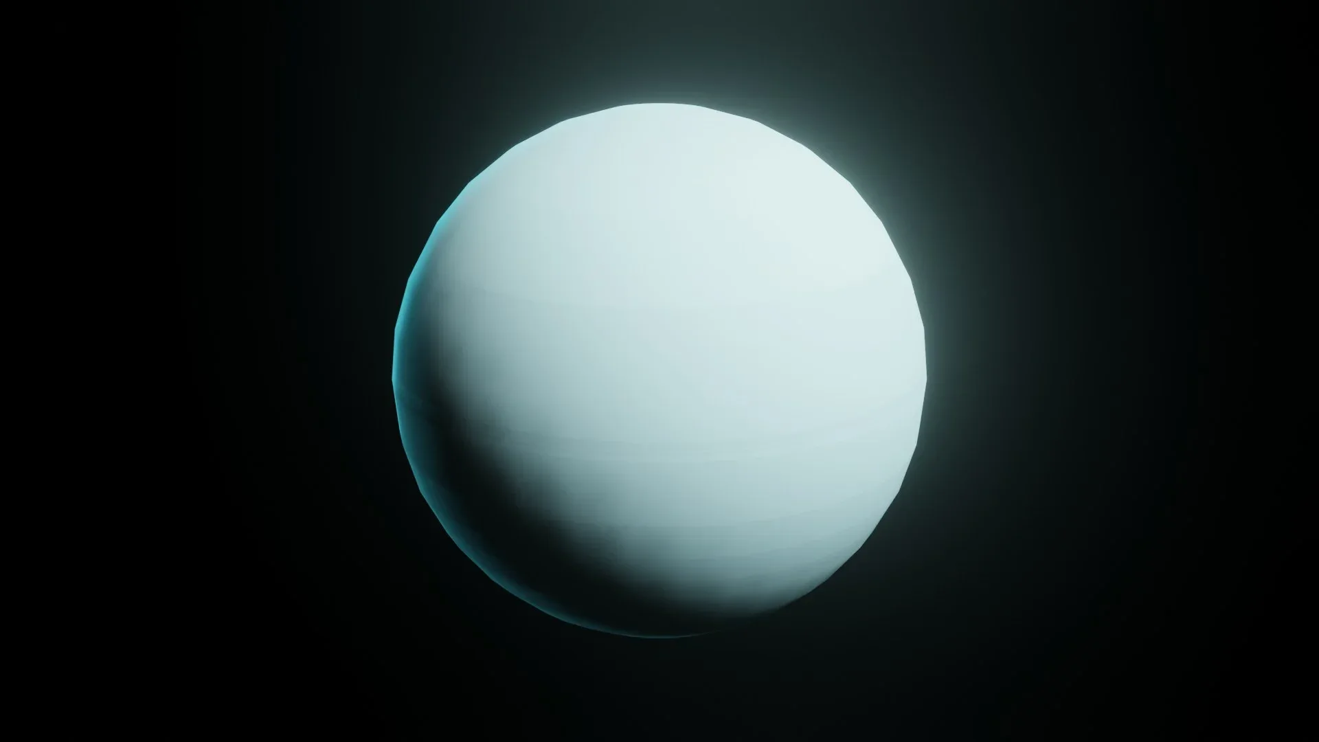 Stylized Planet Uranus 3D Model 2k/4k/8k Textures