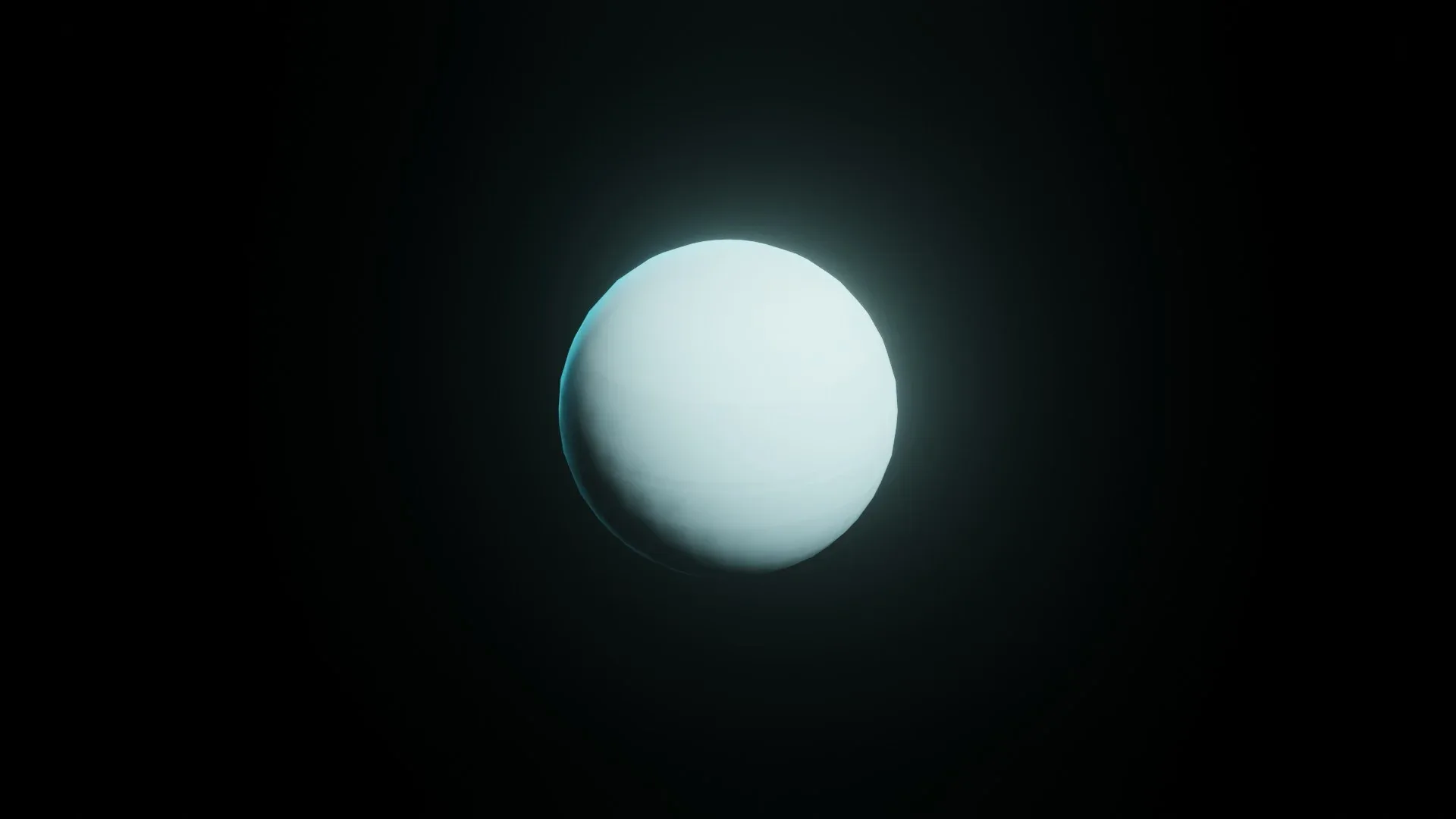 Stylized Planet Uranus 3D Model 2k/4k/8k Textures