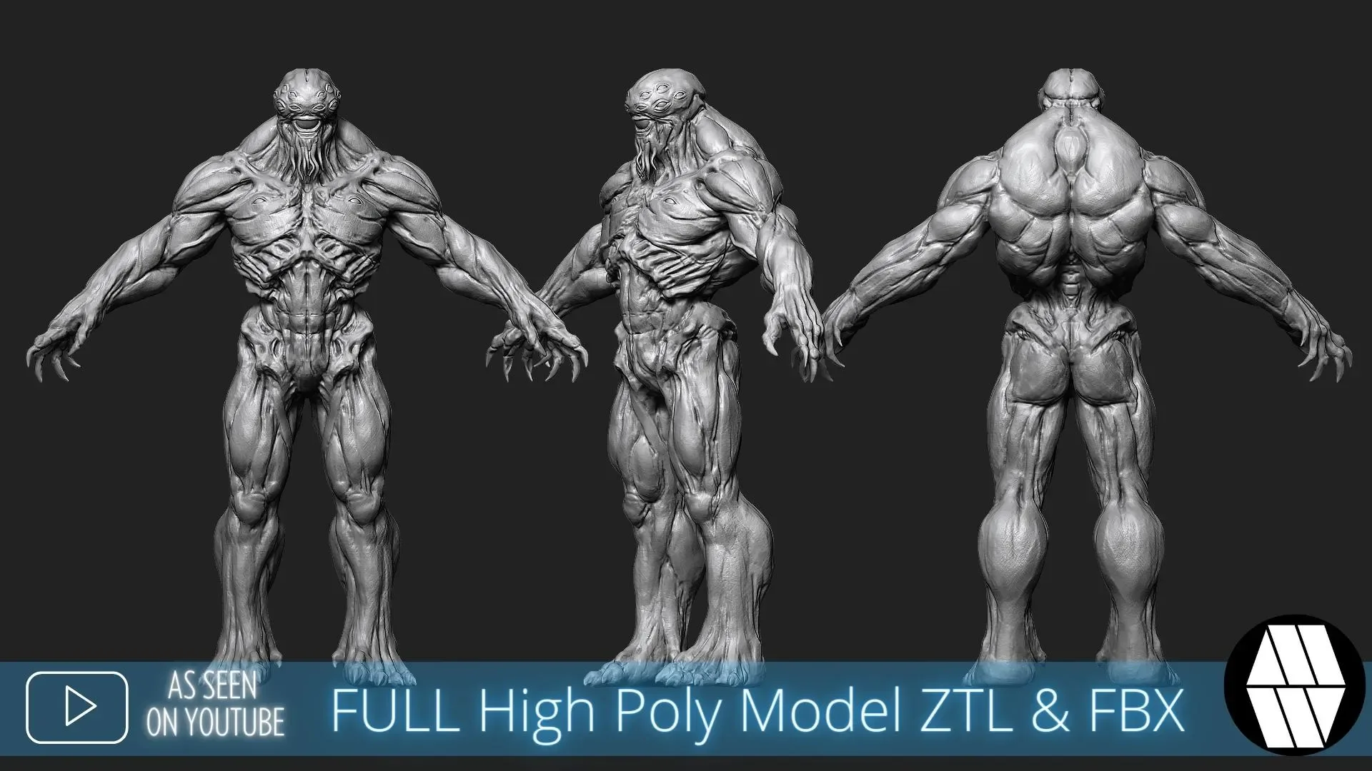 ZBrush Model: Beholder High Poly ZTL & FBX