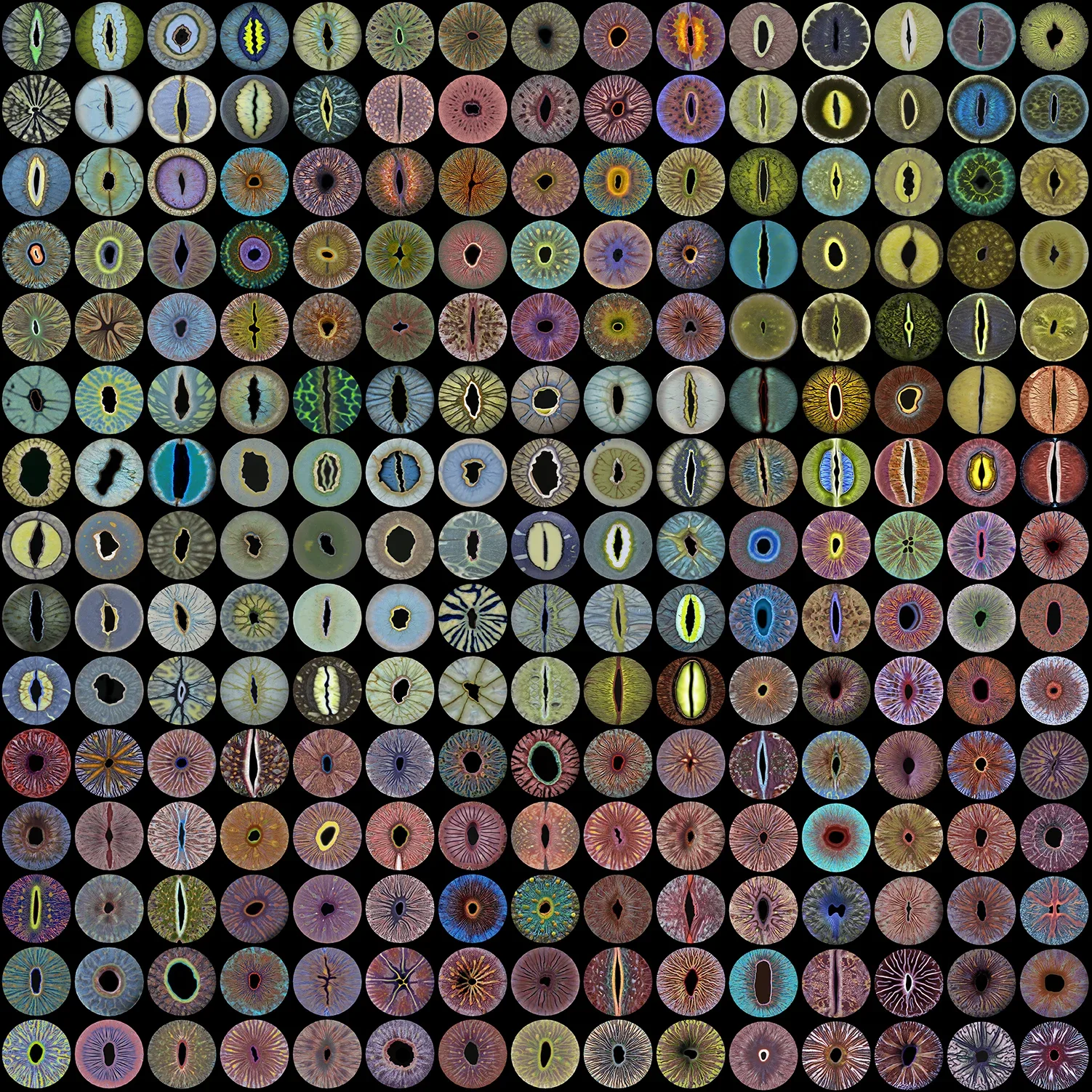 Eye Iris Color Reference - Creature 01